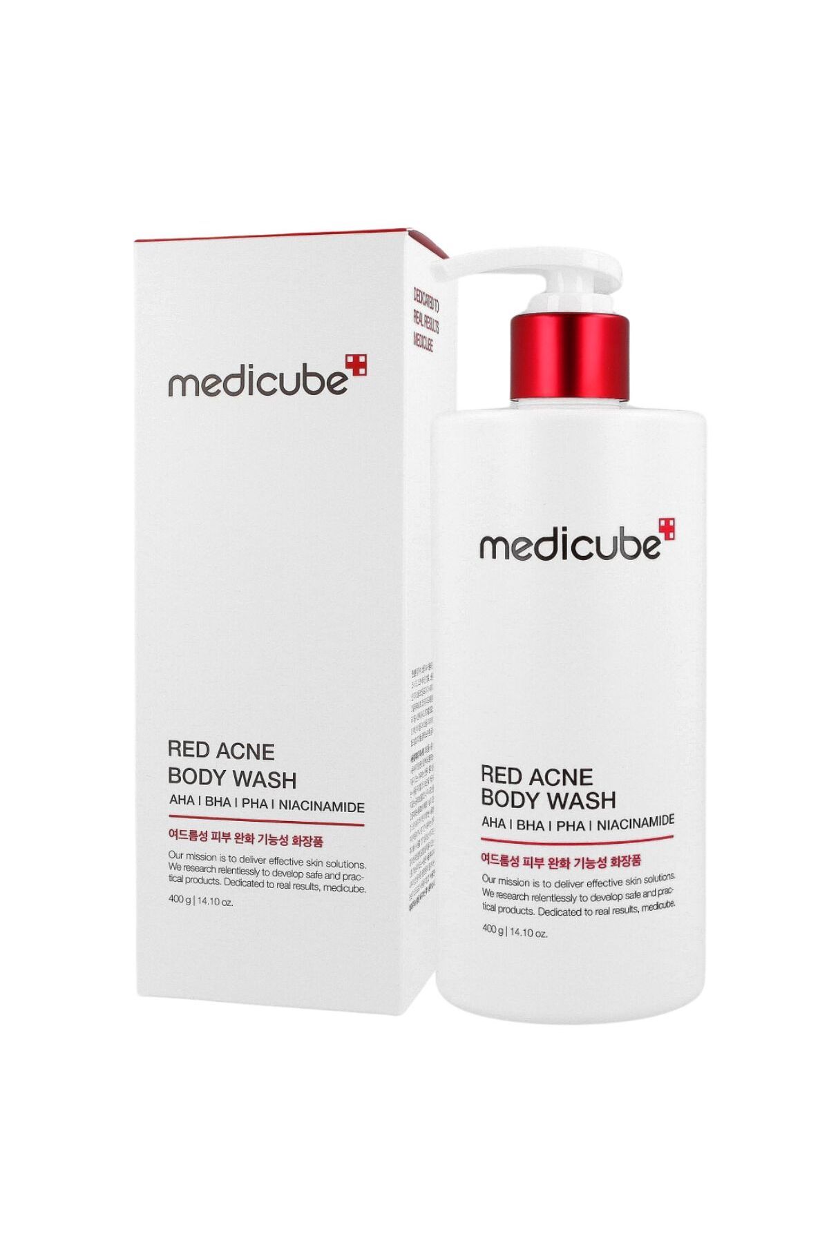 Medicube-RED ACNE BODY WASH 2,0 400 g - tělový mycí gel pro problematickou pleť 1