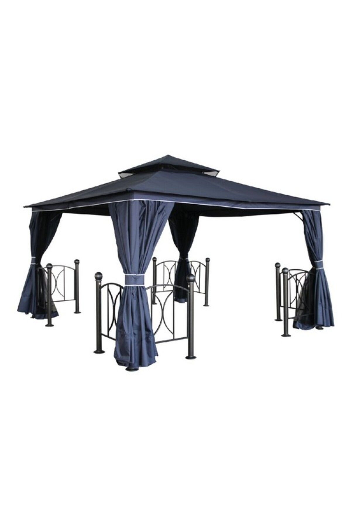 Living Accents-Duma Gazebo with Side Curtain and Mosquito Net 1