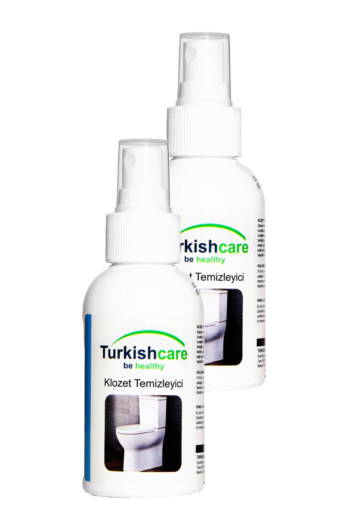 Turkishcare Klozet Tuvalet Temizleyici Hijyen Spreyi Seyahat Ve Çanta Boyu 100 Ml. İkili Set