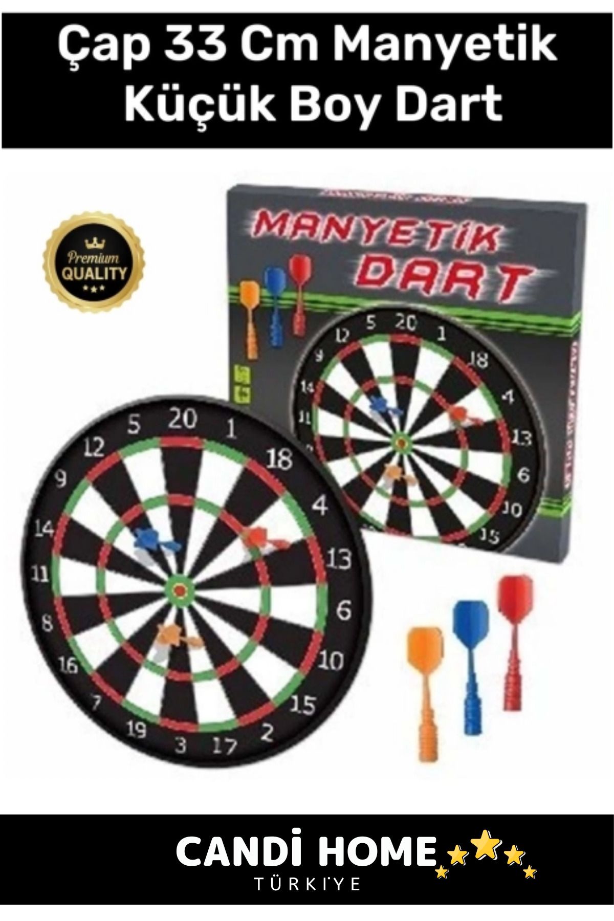 Genel Markalar Özel Seri Eğitici Zeka Geliştirici Öğretici Eğlence Aile Manyetik Dart Küçük Boy Çap 33 Cm