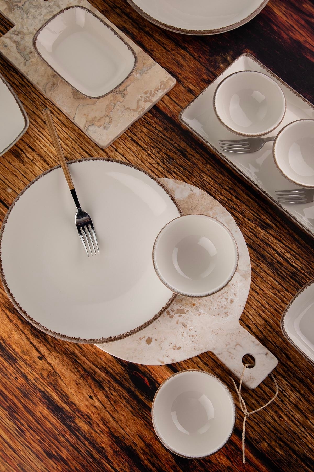 Service Petit-déjeuner 16 Pièces Kutahya Atlantis Teos - Porcelaine, Lave-vaisselle