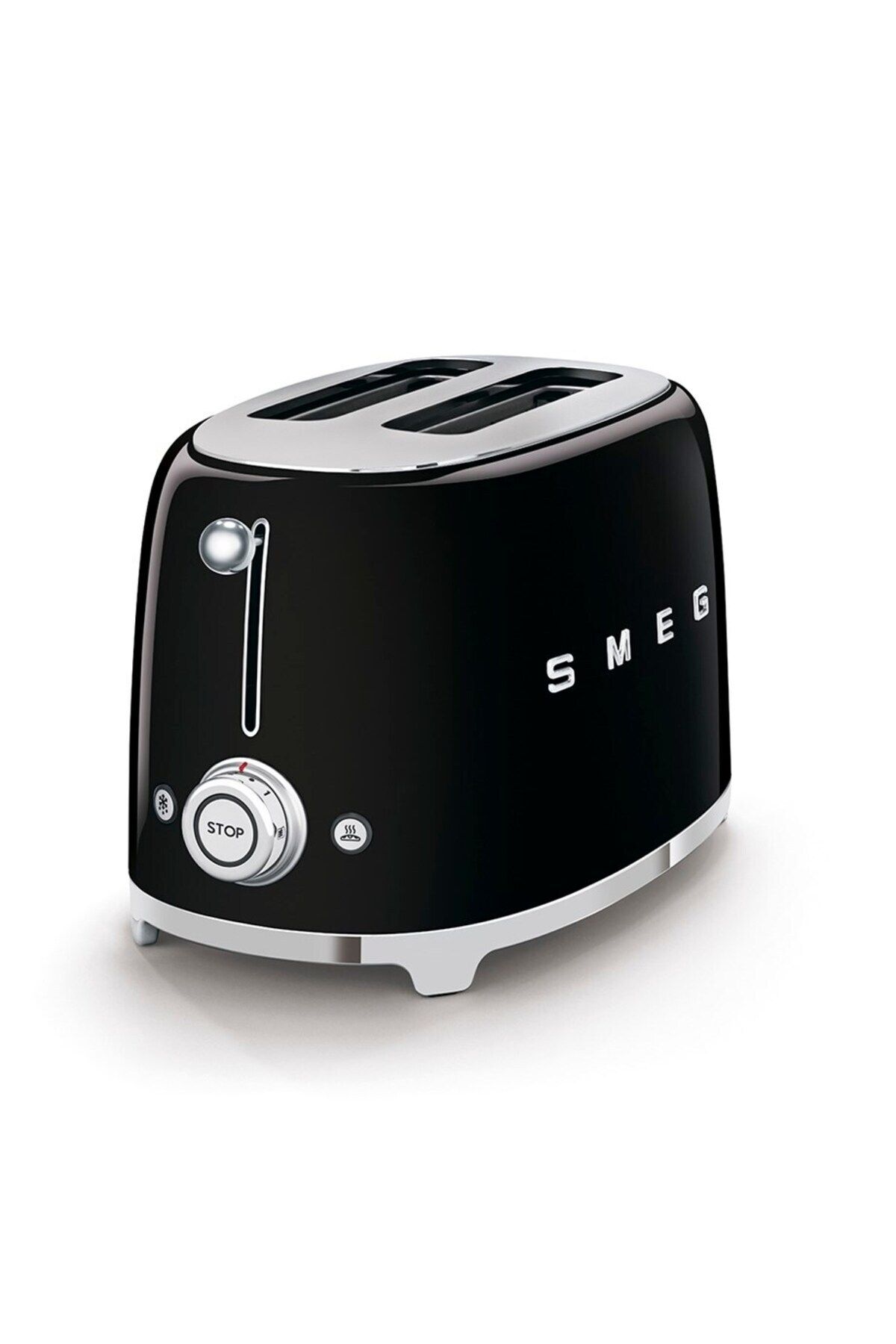 SMEG-50's Style Retro Black Toaster 2X1 Tsf01Bleu 2