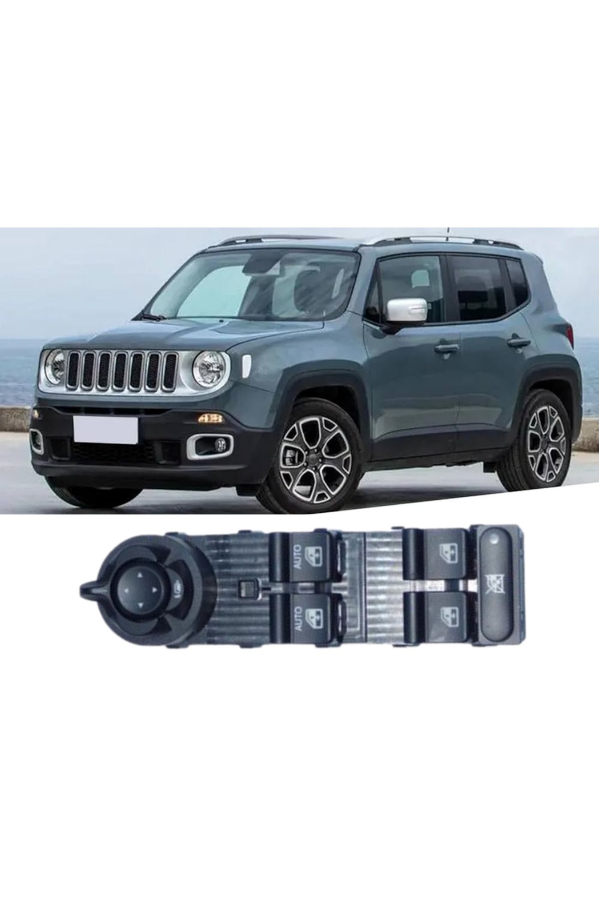 FESAN JEEP RENEGADE (14-) CAM KALDIRMA ANAHTARI ÖN SOL AYNA KATLAMALI 18 FİŞLİ