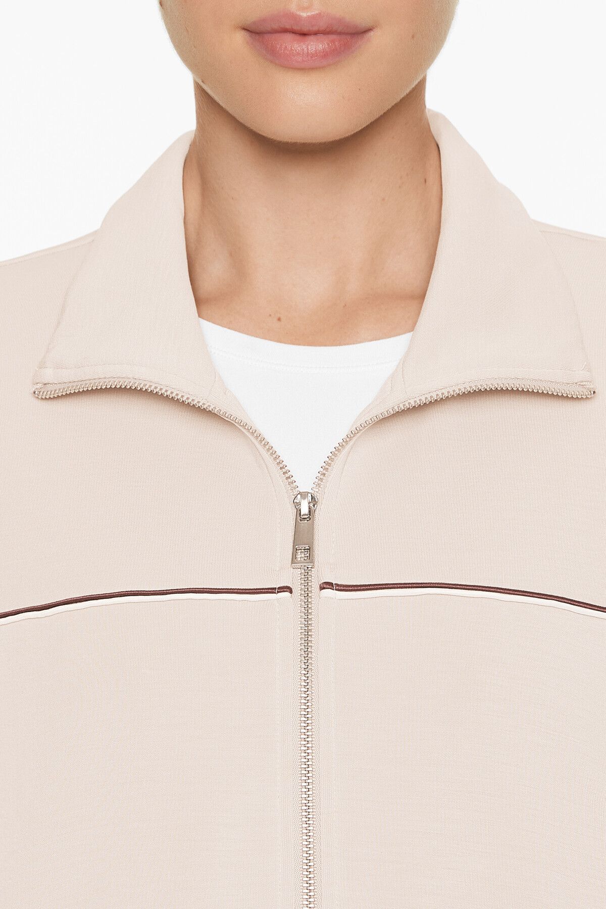 Oysho-Piping jacket with soft-touch modal and buttons 3