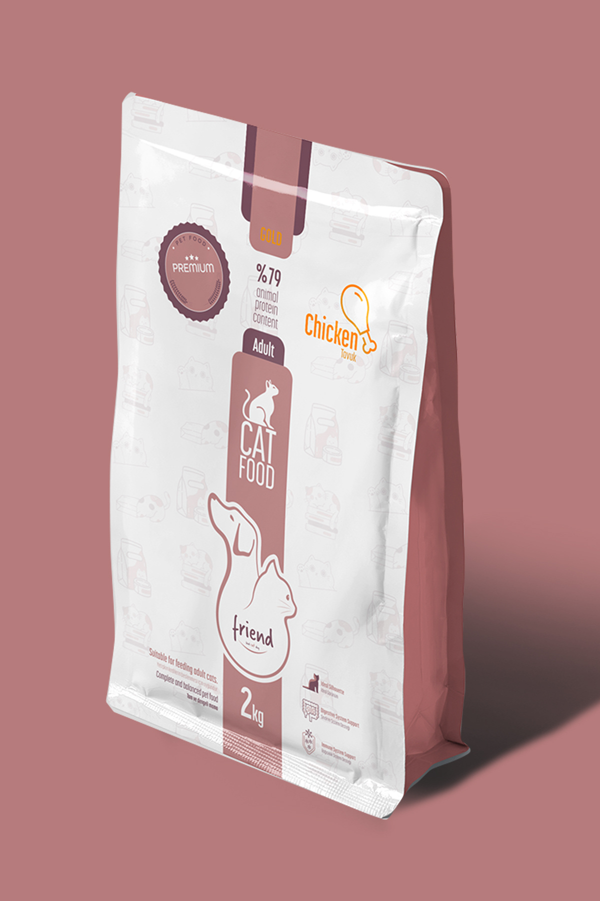 Friend Gold Yetişkin Kedi Maması Tavuklu 2kg