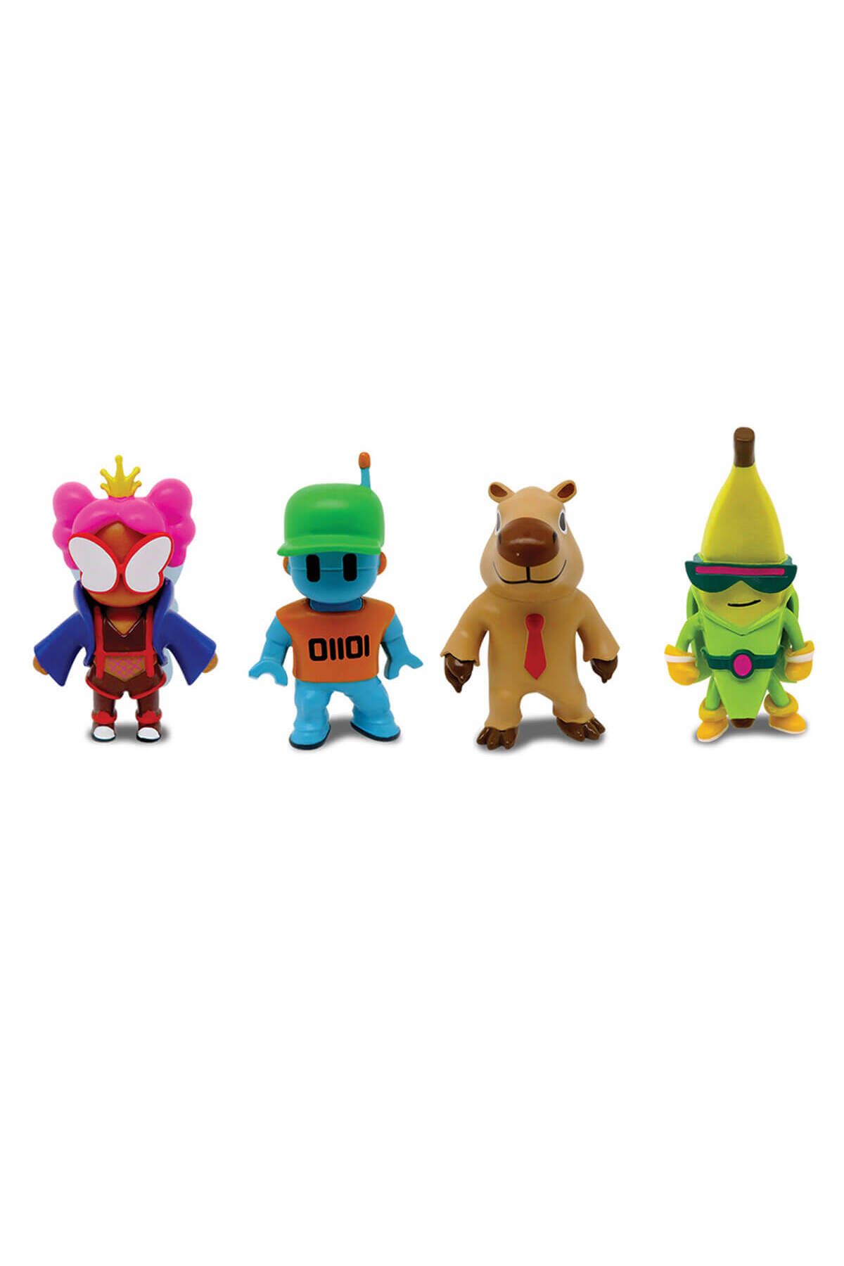 Tower Toys-Stumble Guys Series 2 - Set of 5 Figures: Capybara, Fly Kween, Super Banana, Robot Guy Licensed Stumblee 2