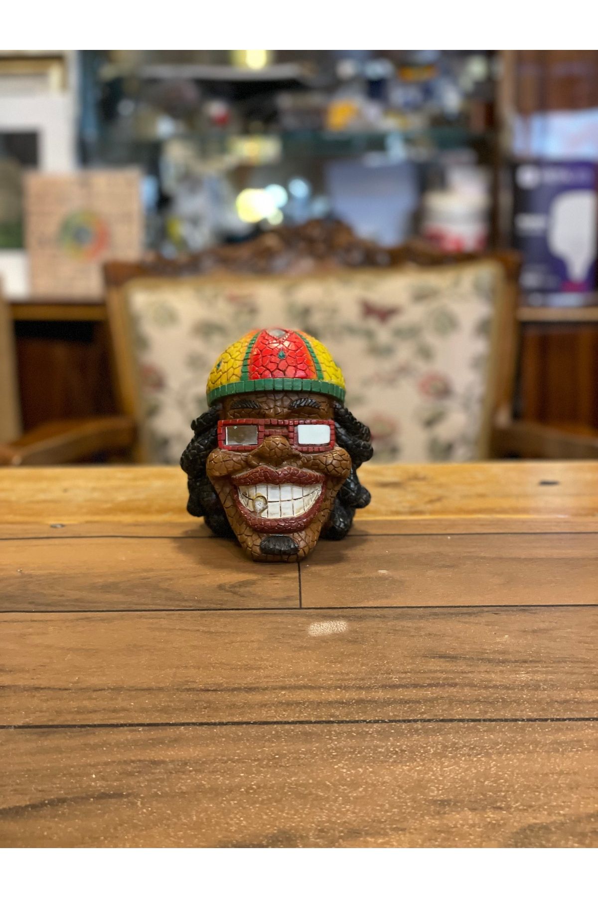 Çığır Antik-Retro Rastafari Figure Ashtray 2