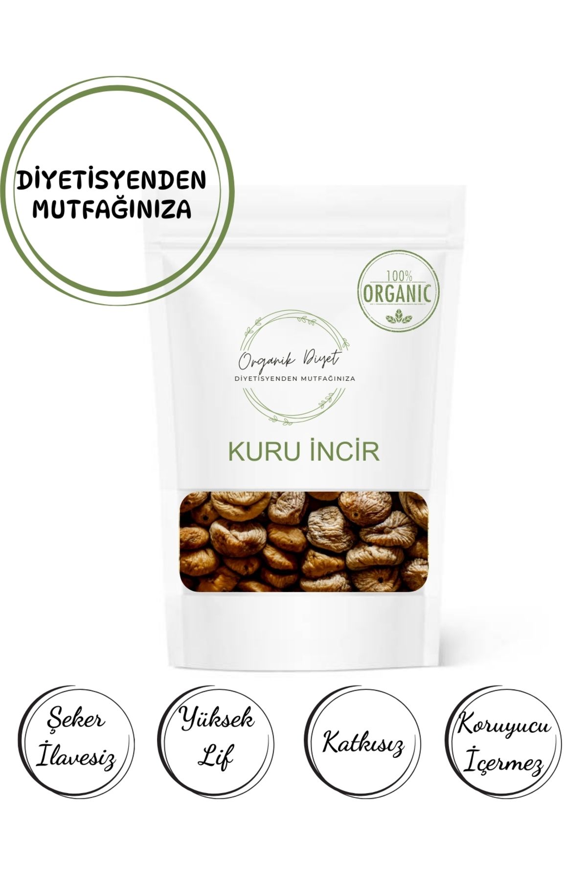 Doğal ORGANİK KURU İNCİR (200 gram)