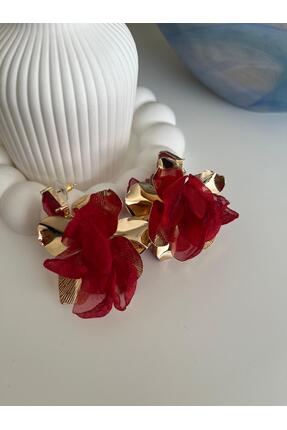 Home Vip Kumaş Çiçek Küpe (60mm )