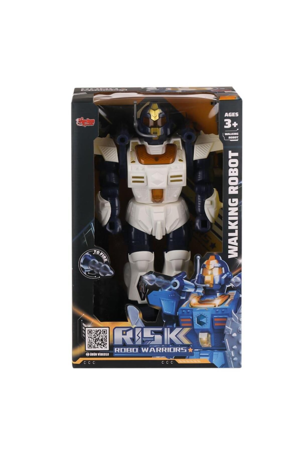 NessiWorld DF-6051 Işıklı ve Müzikli Roket Atan Robot- Vardem Oyuncak