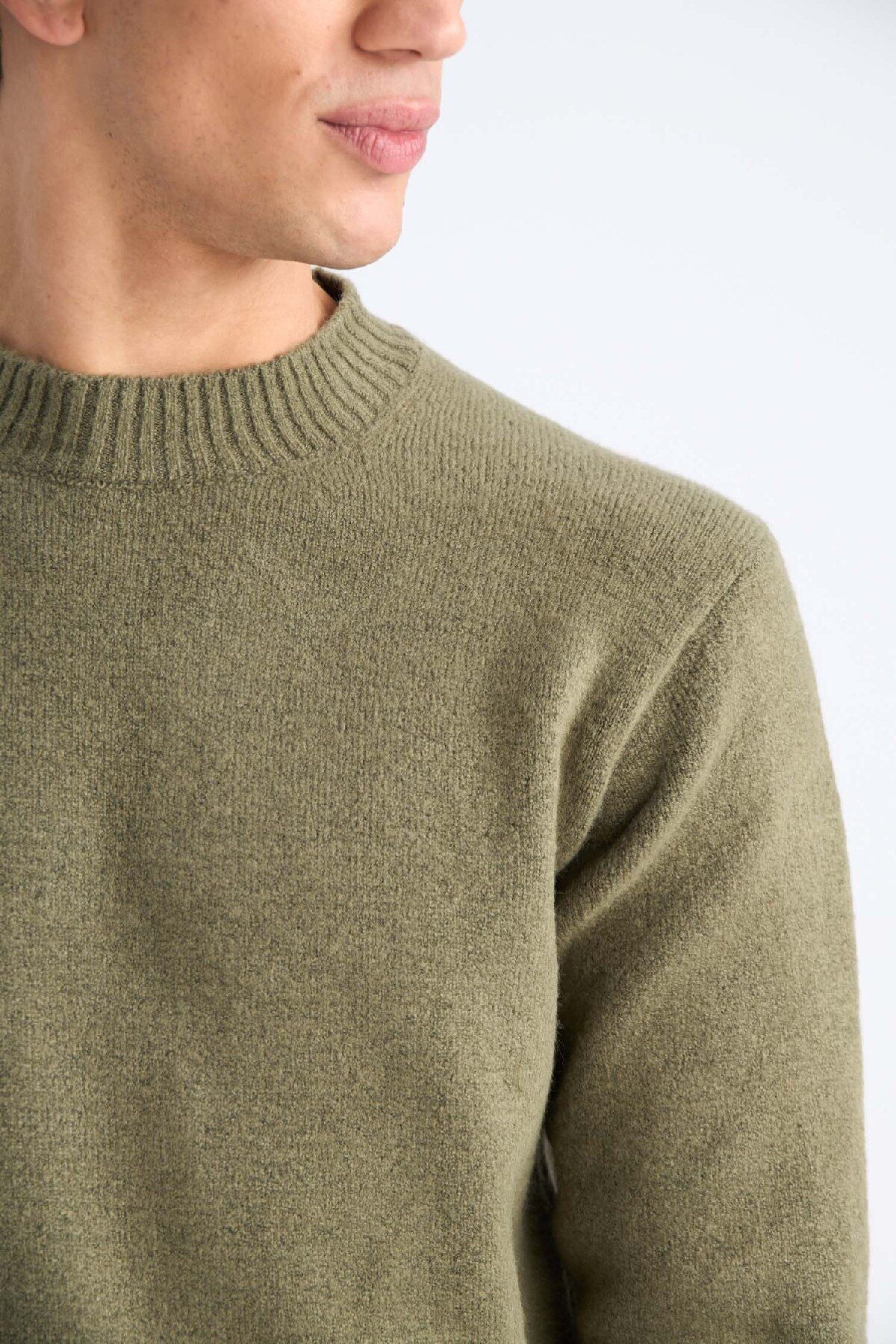 DeFacto-Relax Fit Crew Neck Knitwear Sweater E8390Ax24Cw 5