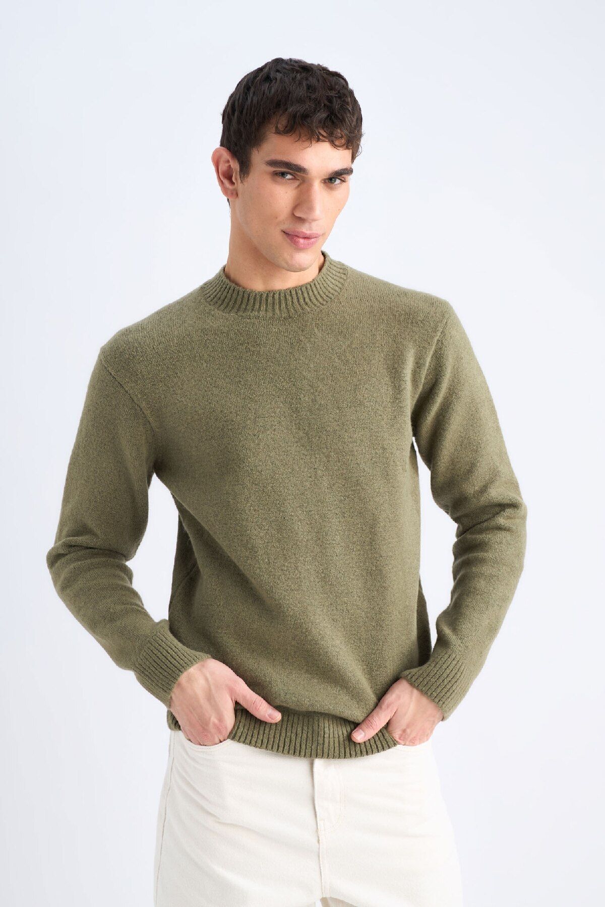 DeFacto-Relax Fit Crew Neck Knitwear Sweater E8390Ax24Cw 3