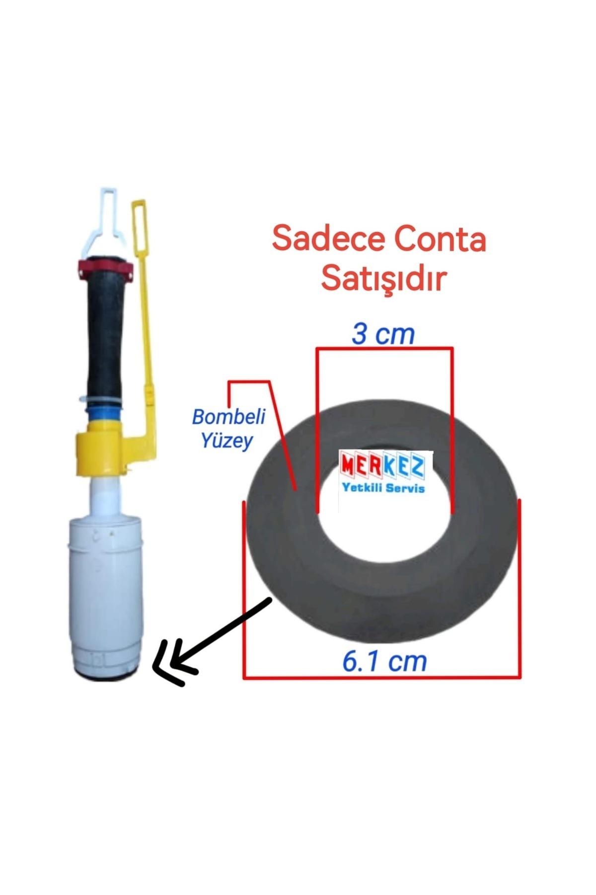 JAPAR Eski Model Gömme Rezervuar İç Takım Boşaltma Kapama Contası