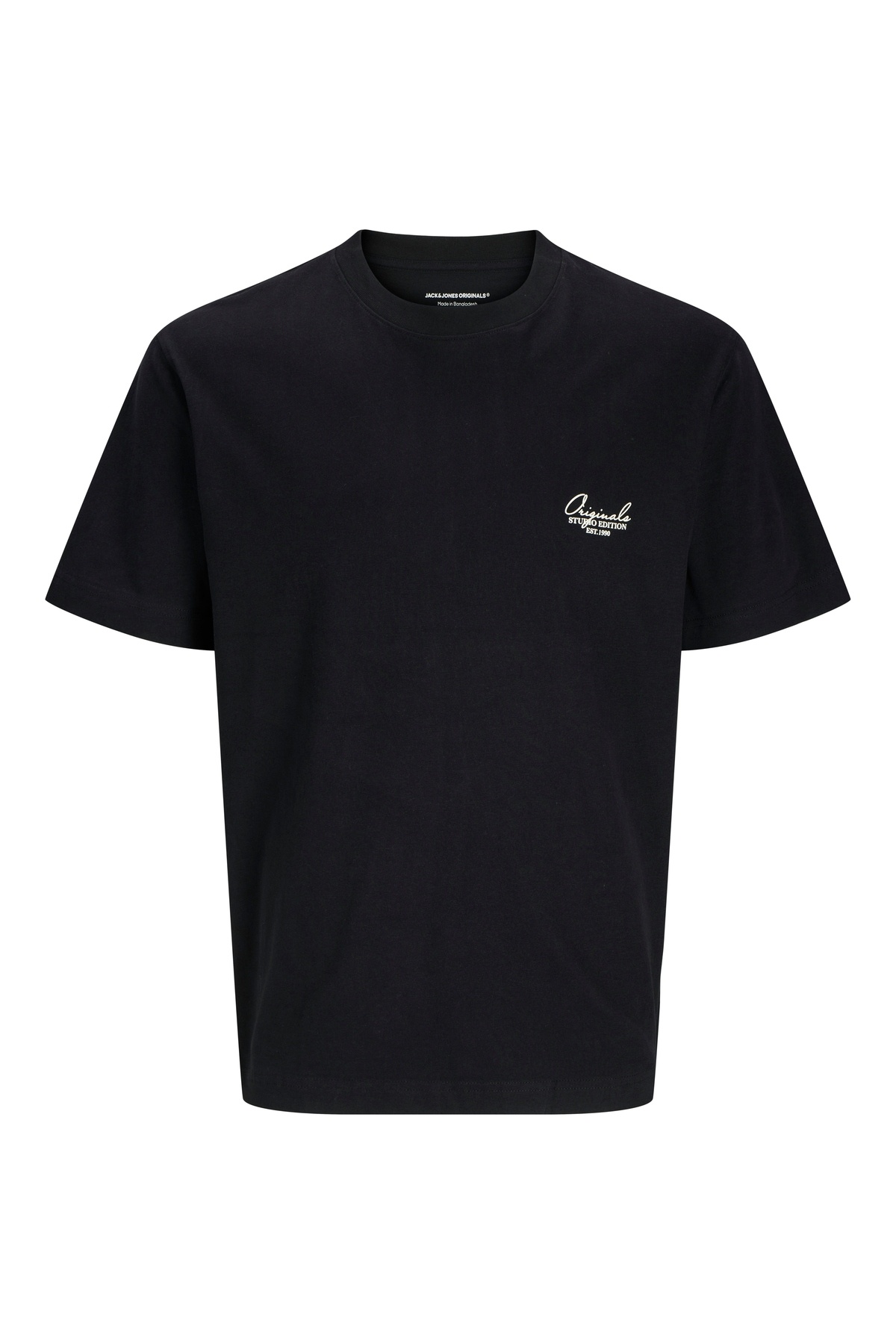 جک اند جونز تی شرت مردانه مشکی مردانه Jack Jones Jorislington Type Graphic Back Tee Ss Cn 12273004-02