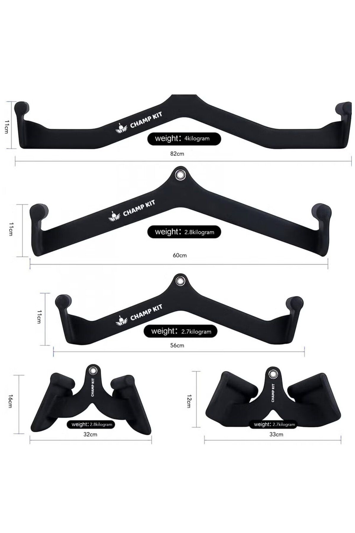Champ Kit-Cable Crossover Machine Attachments for Versatile Workout Training 2