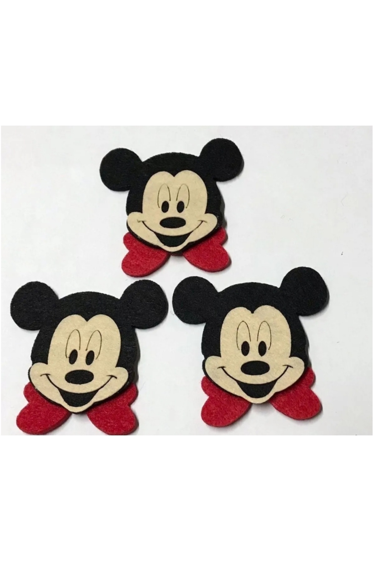 ÖZKARDEŞLER BABY Keçe Mickey Mouse Kırmızı 26 Adet 7cm