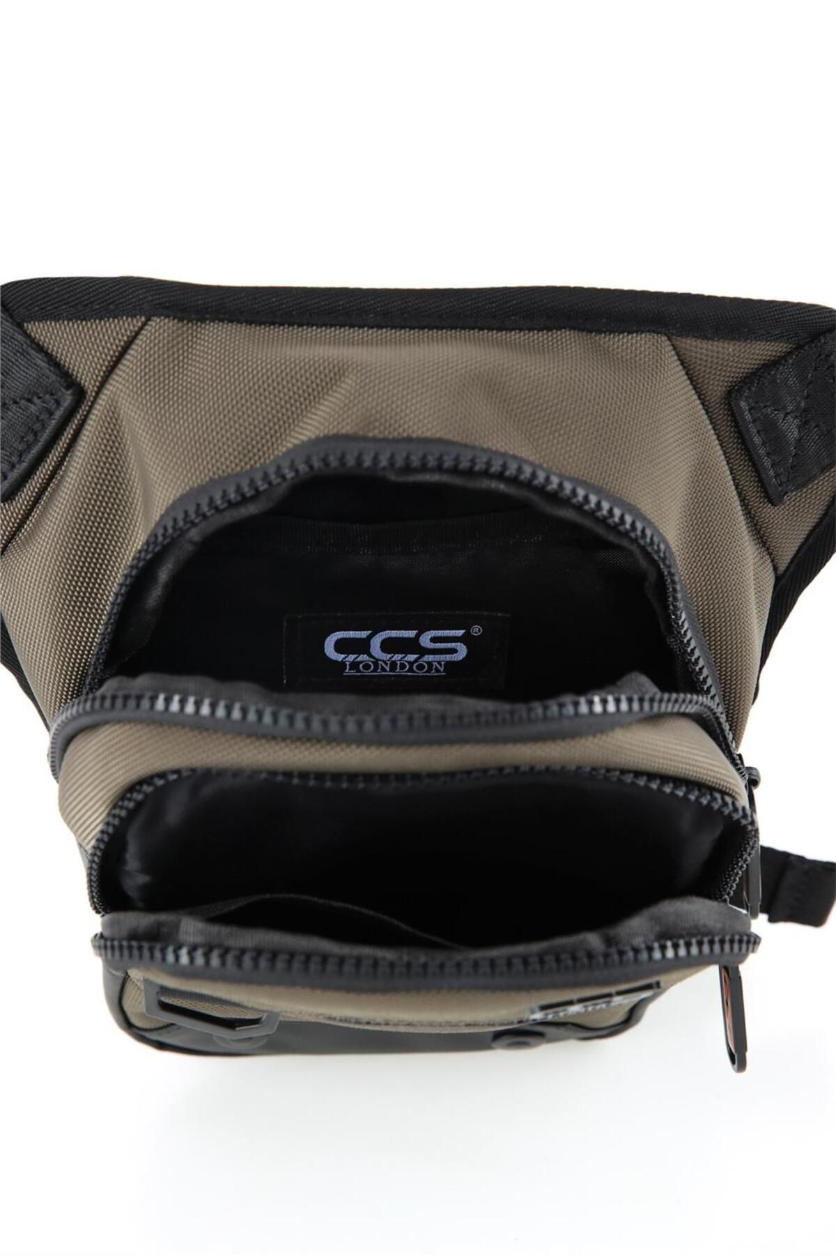 ÇÇS-Unisex Khaki Biker Leg Bag 7