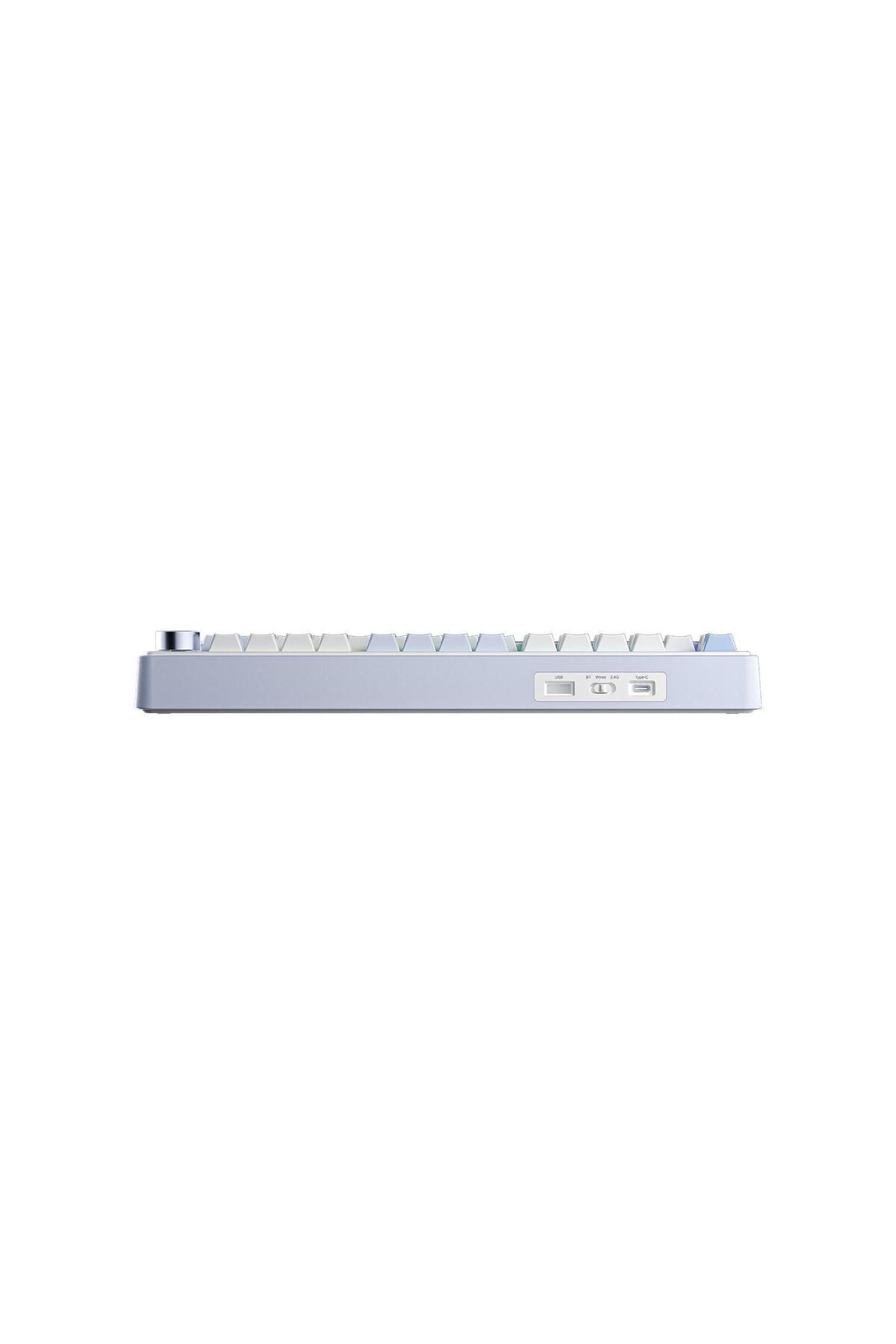 Aula-F75 Mechanical Rgb Gray Switch - Wireless Macro, Hot Swap Keyboard, Ice Blue 4