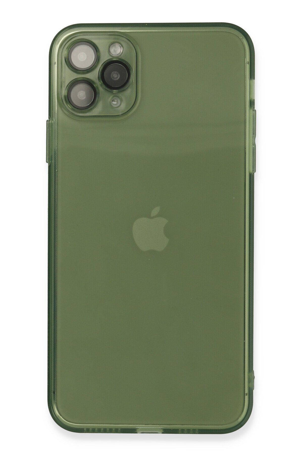 NewFace iPhone 11 Pro Max Kılıf Fly Lens Silikon - Yeşil GLSTD
