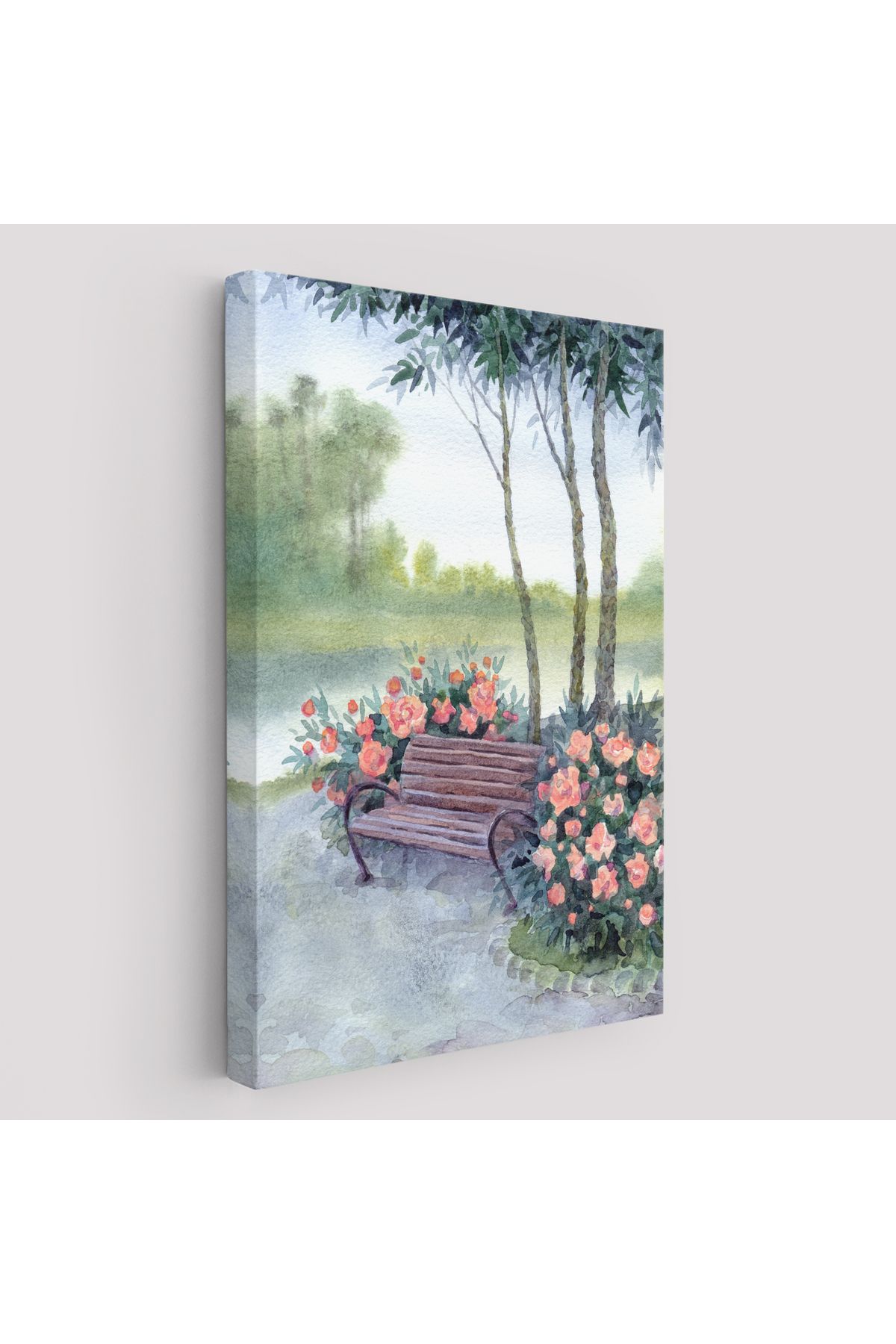 Jusoon Pembe Çiçekler Kanvas Tablo-5974