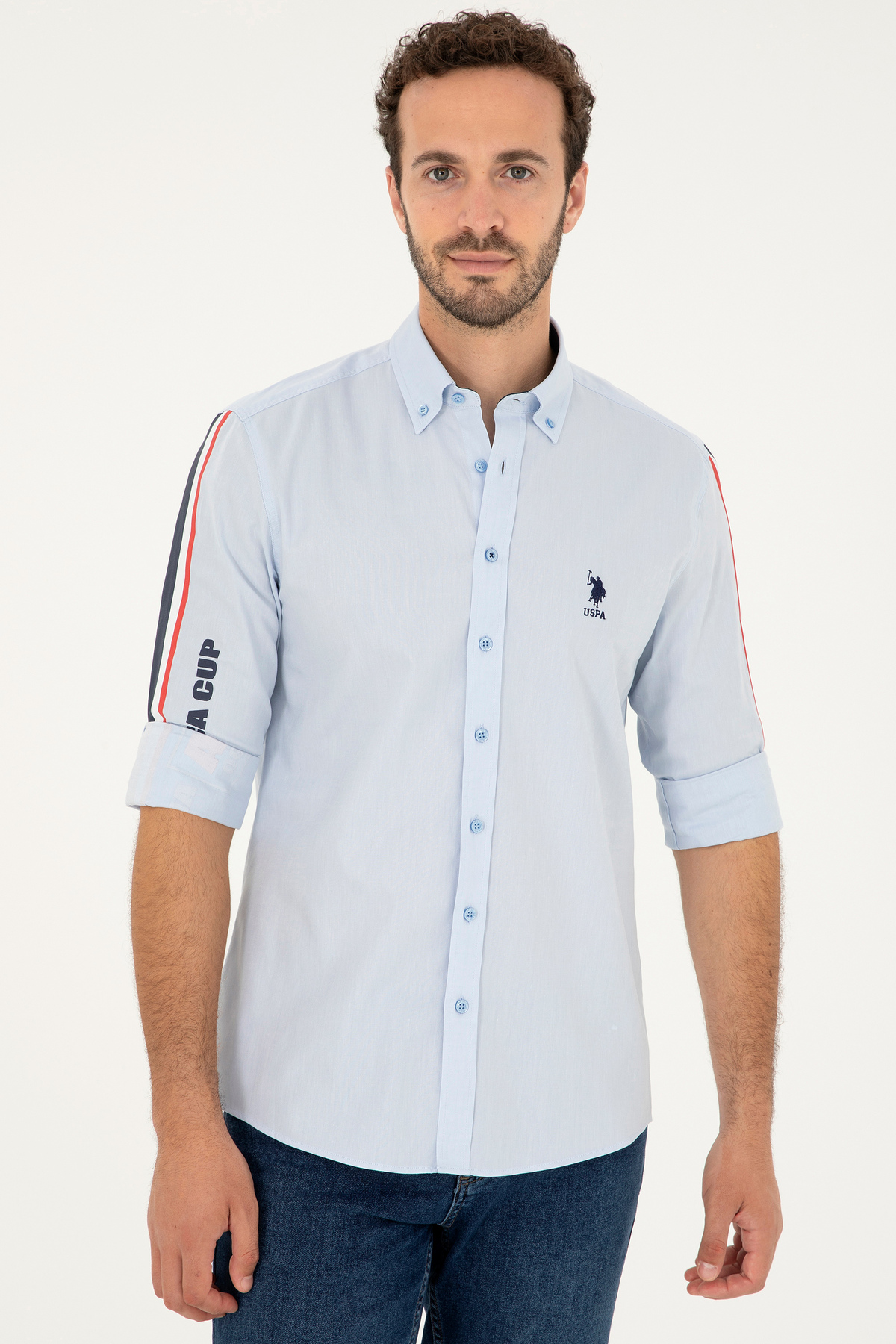 پیراهن مردانه راسته آستین بلند | یو اس پولو U.S. Polo Assn. 997112 - تصویر 3