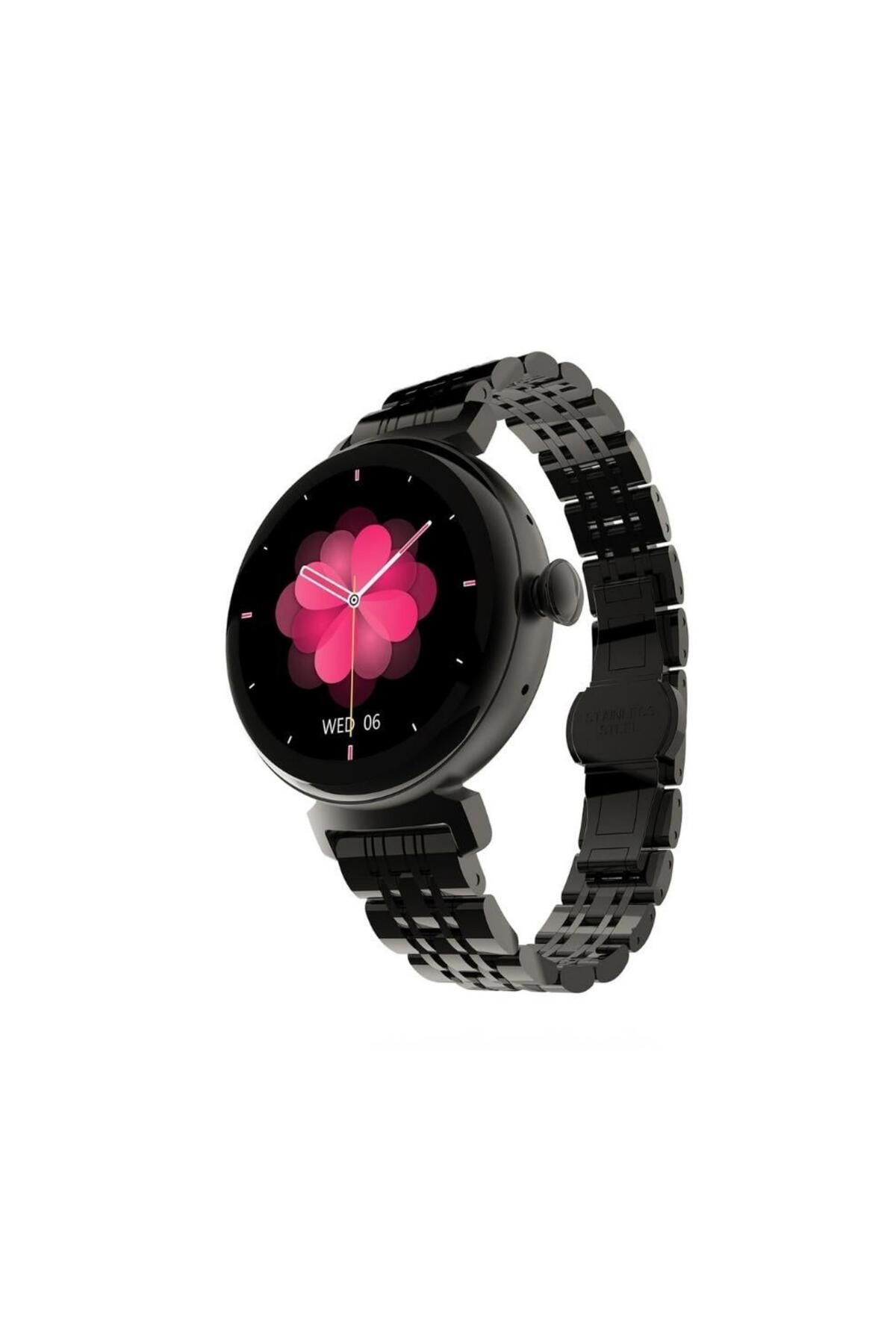 HiFuture-Future Aura Black Bluetooth 5.2 27mm Amoled Display - Smart Watch with Voice Call 1
