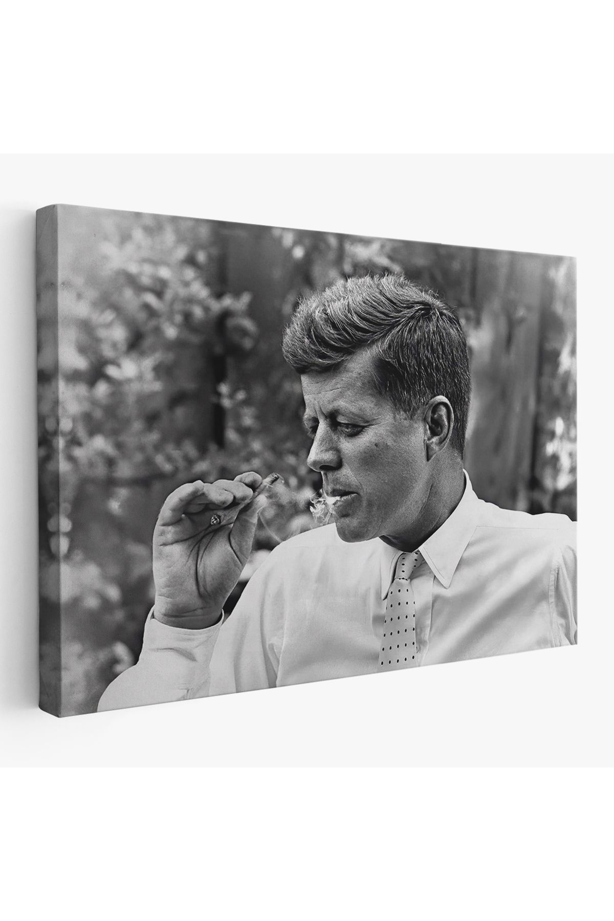 Shoprit Marijuana İçen John F. Kennedy Tablosu-6588