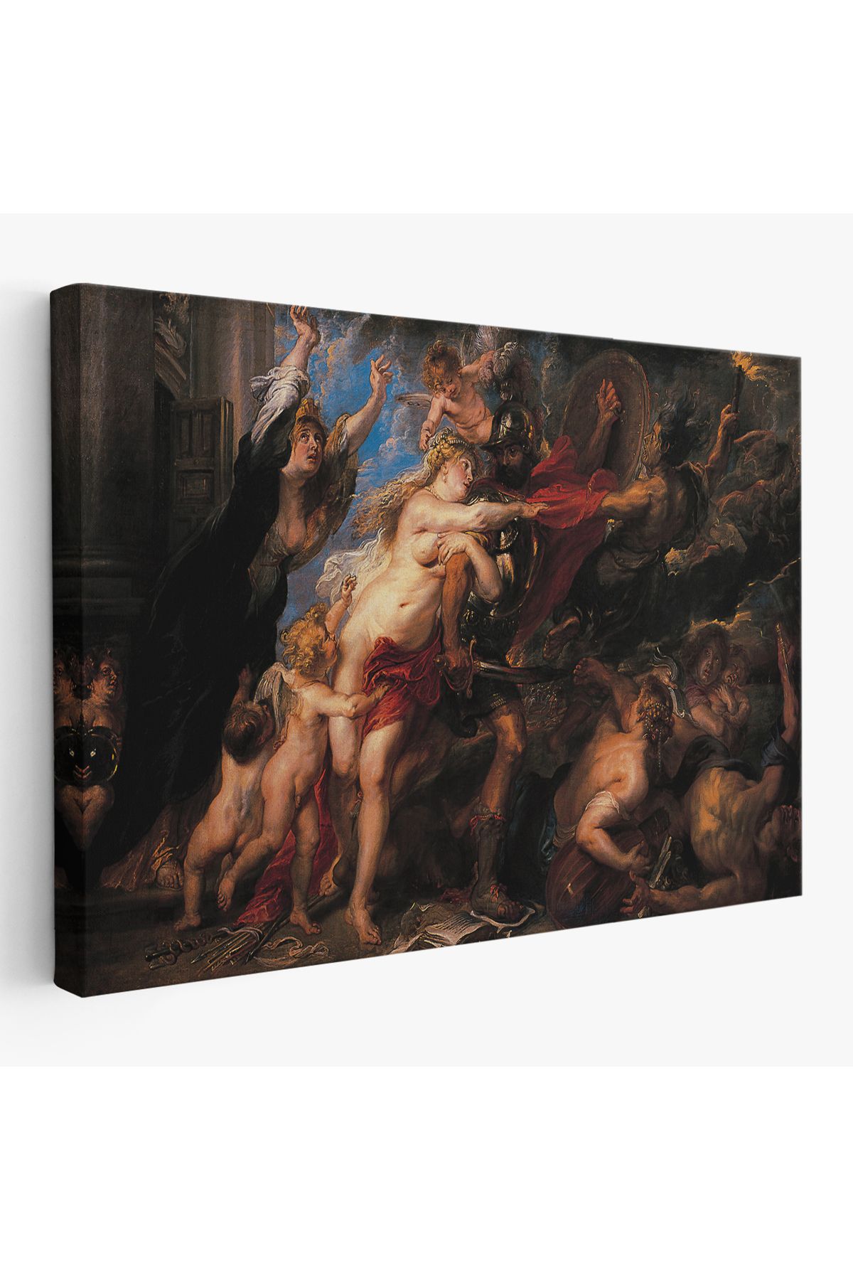 Anılfashion Peter Paul Rubens’in Savaşın Sonuçları Tablosu-6655