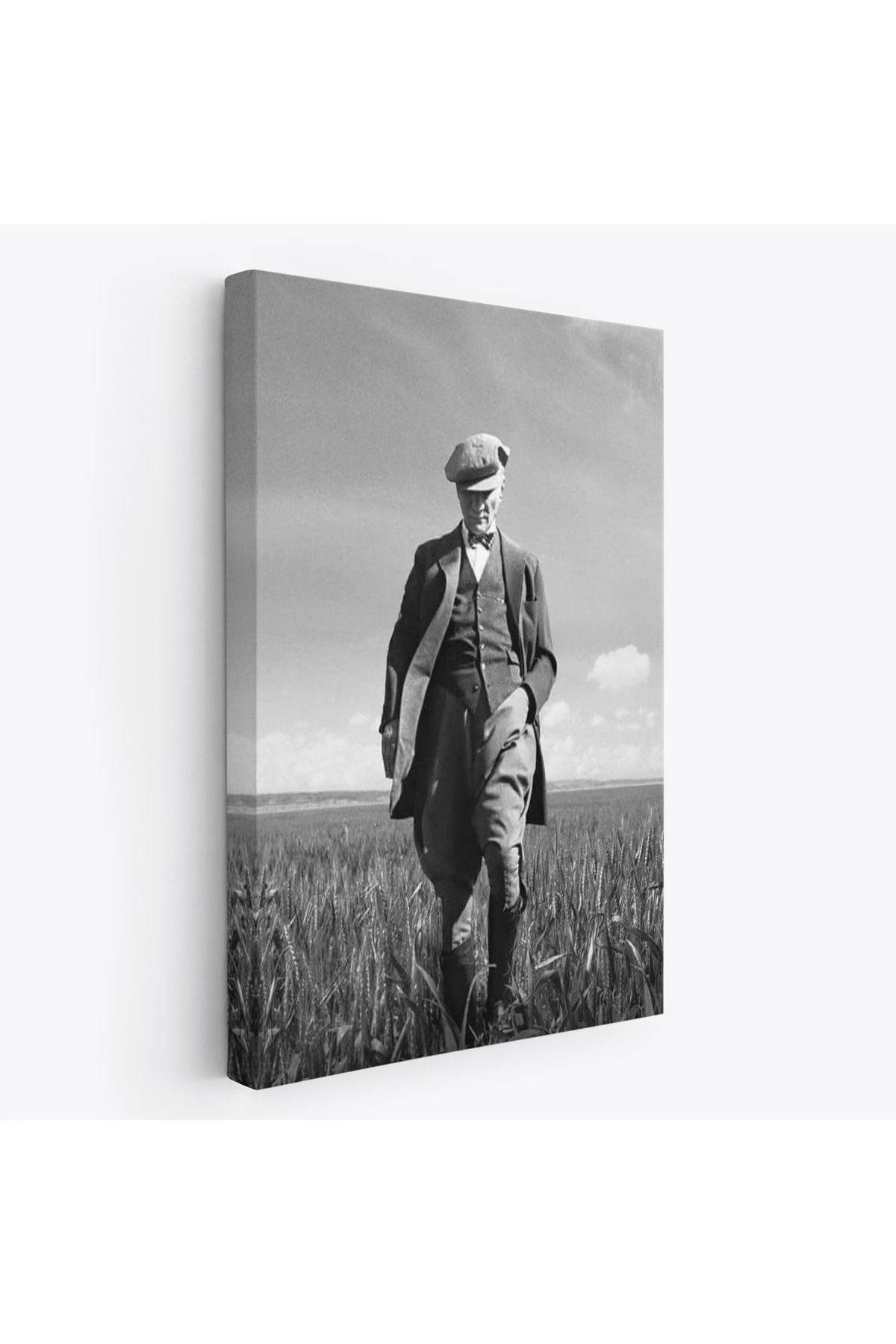 bluvex Atatürk Portre Tablosu Mustafa Kemal Atatürk Dikdörtgen Dekoratif Kanvas Tablo-FC-127