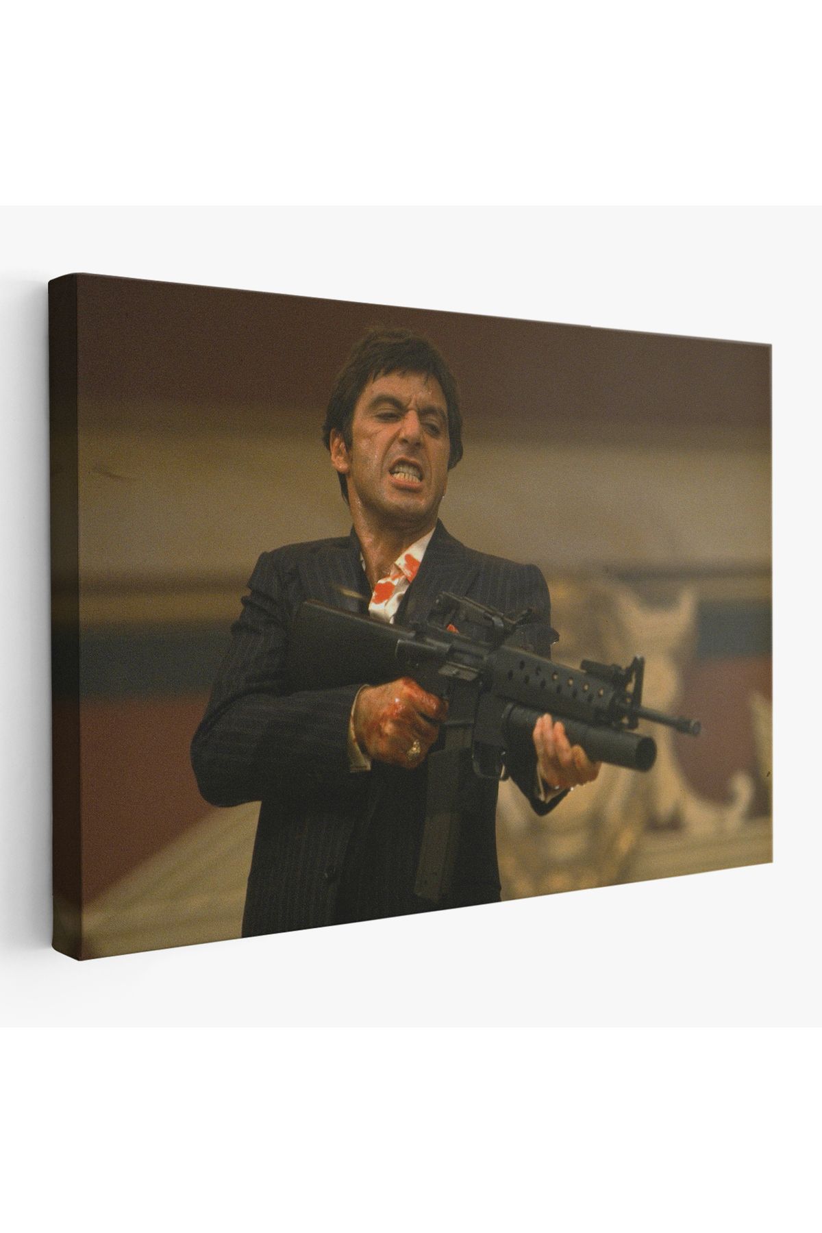 Yarımada Bahçe YB Scarface Alpacino İtalyan Mafya Kanvas Tablo-5147