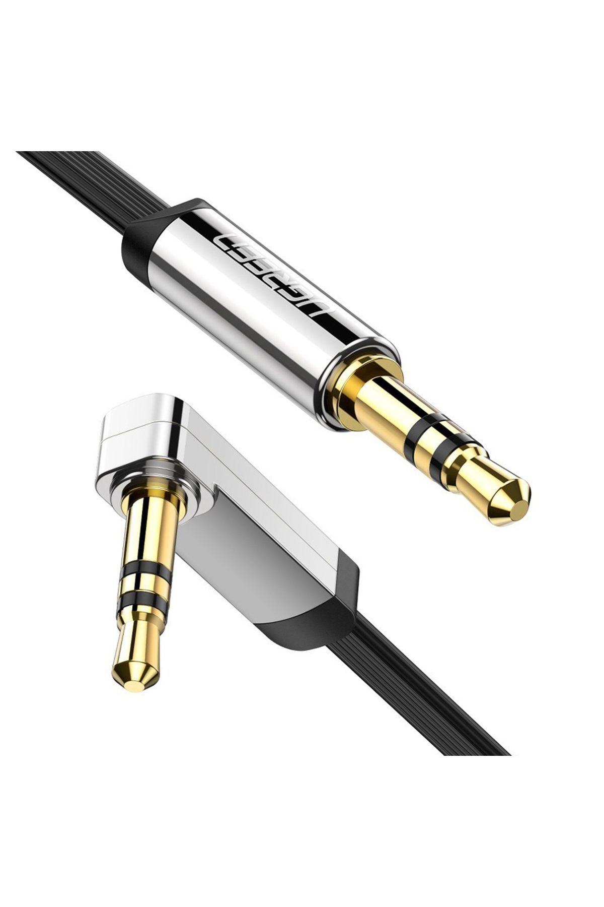 Ugreen Av119 90° Flat 3.5mm Aux Ses Kablosu 5 Metre