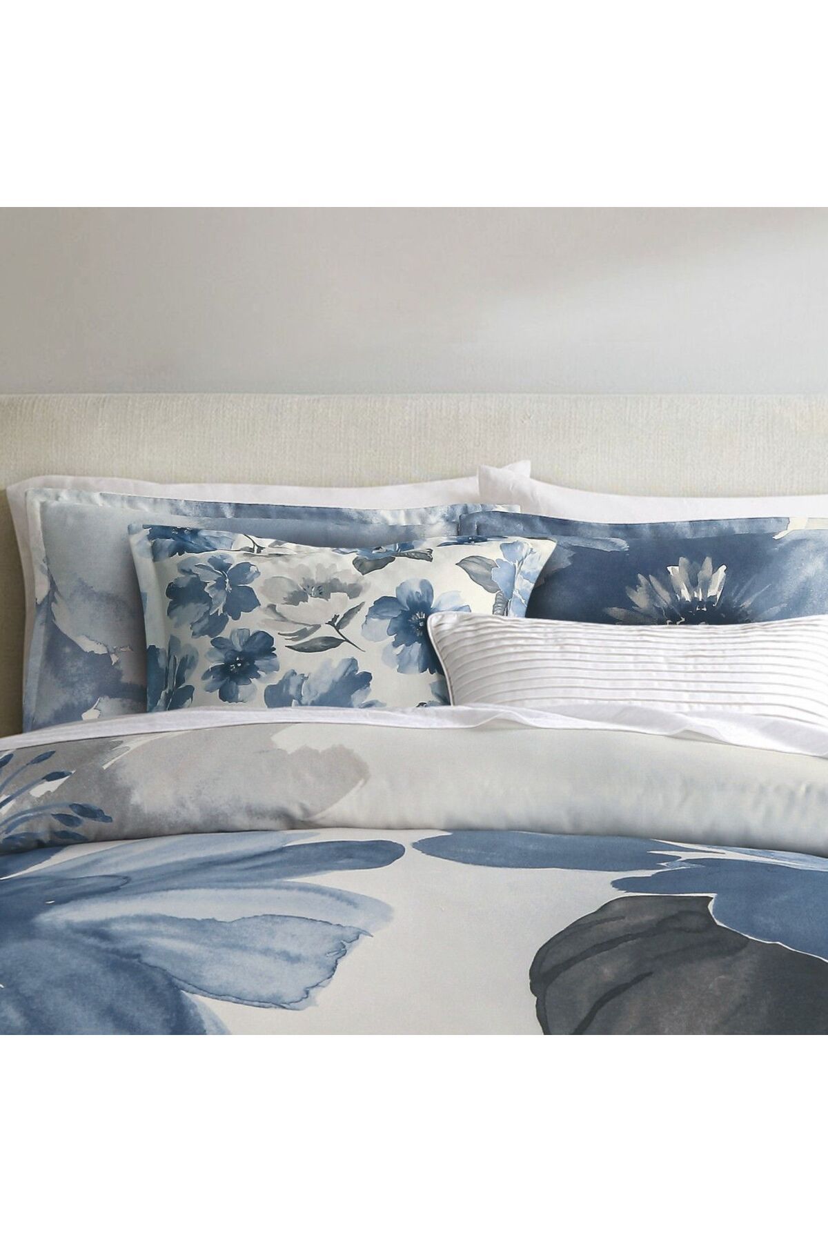 Orange Bed & Bath-Margot Floral 100% Cotton Double Bed set 8 pieces  274 × 243 cm 2