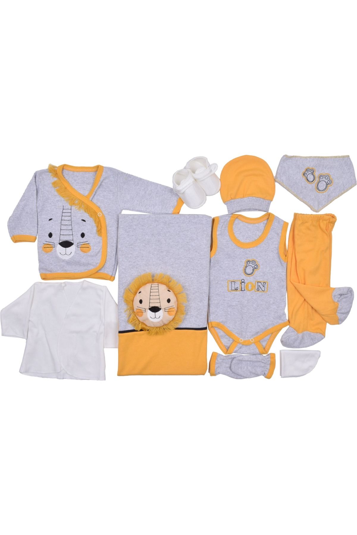 Ozz Baby-Lion Themed Unisex 10-Piece Hospital Discharge Set 1