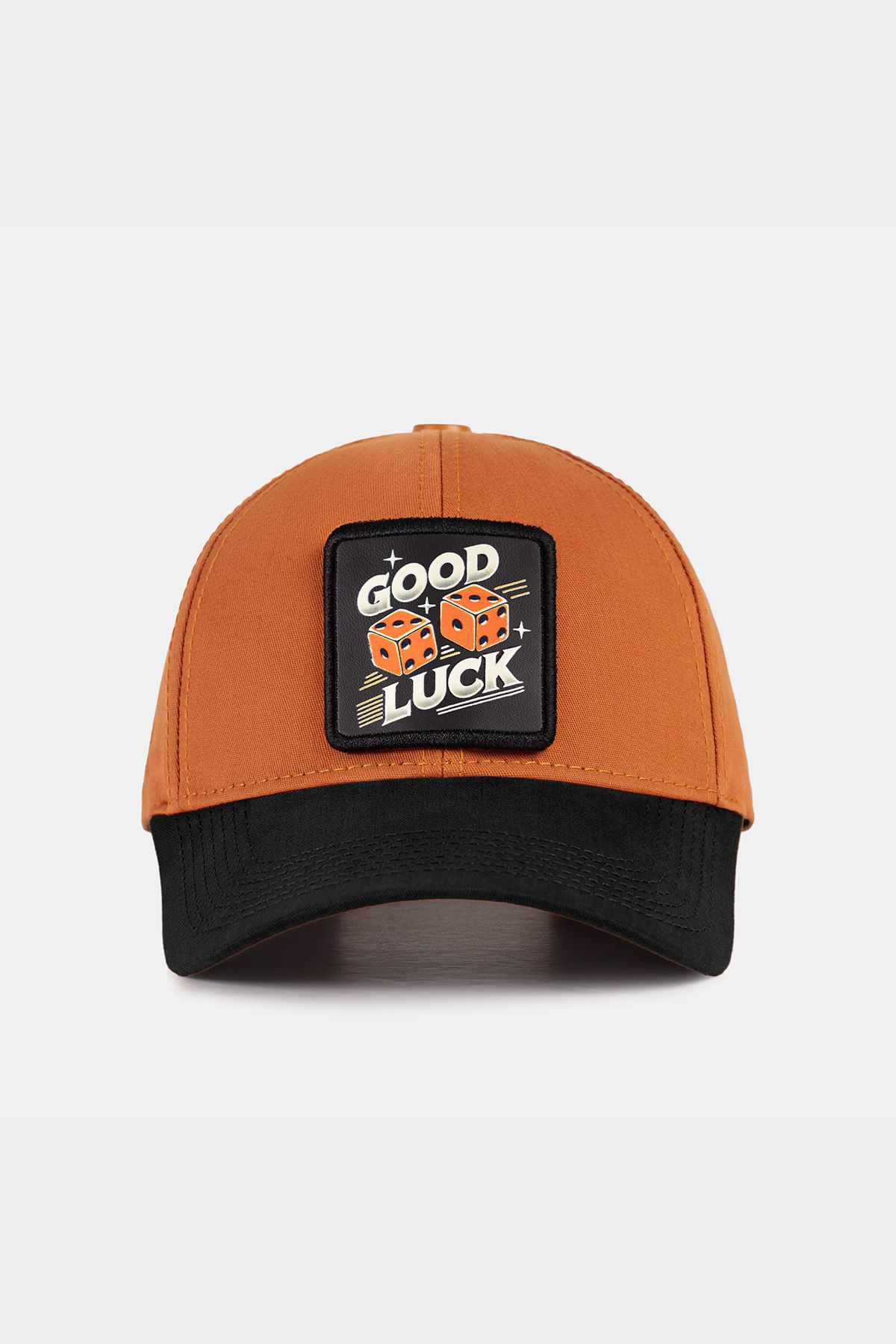 BlackBörk Şapcă De Baseball V1 Six Good Luck Logo Din Cărămidă Neagră Masculin - Standard