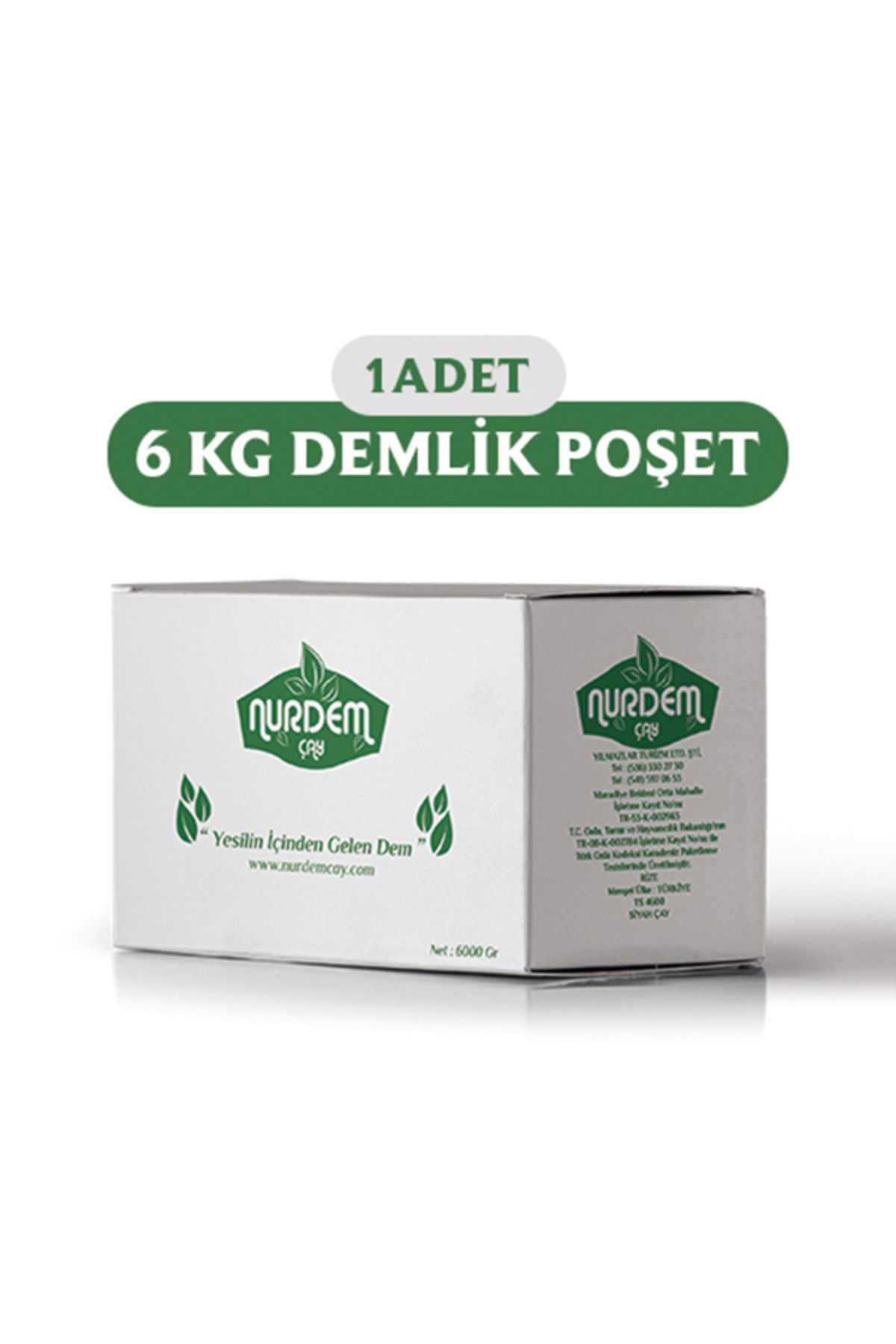 Nurdem Çay Nurdem Demlik Poşet Çay Beyaz 6 Kg