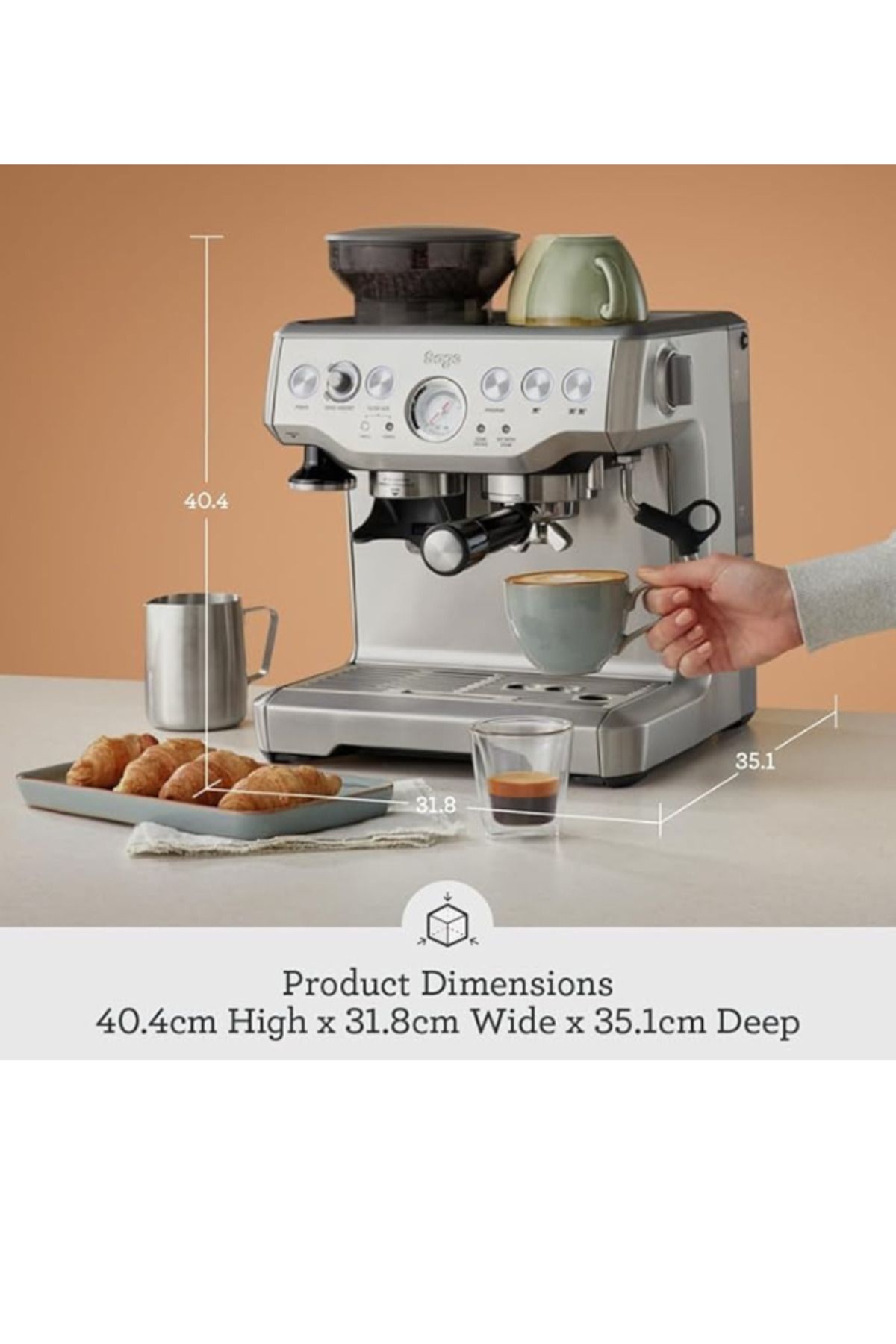 Sage-Barista Express Espresso Machine With 2 Years Warranty 5