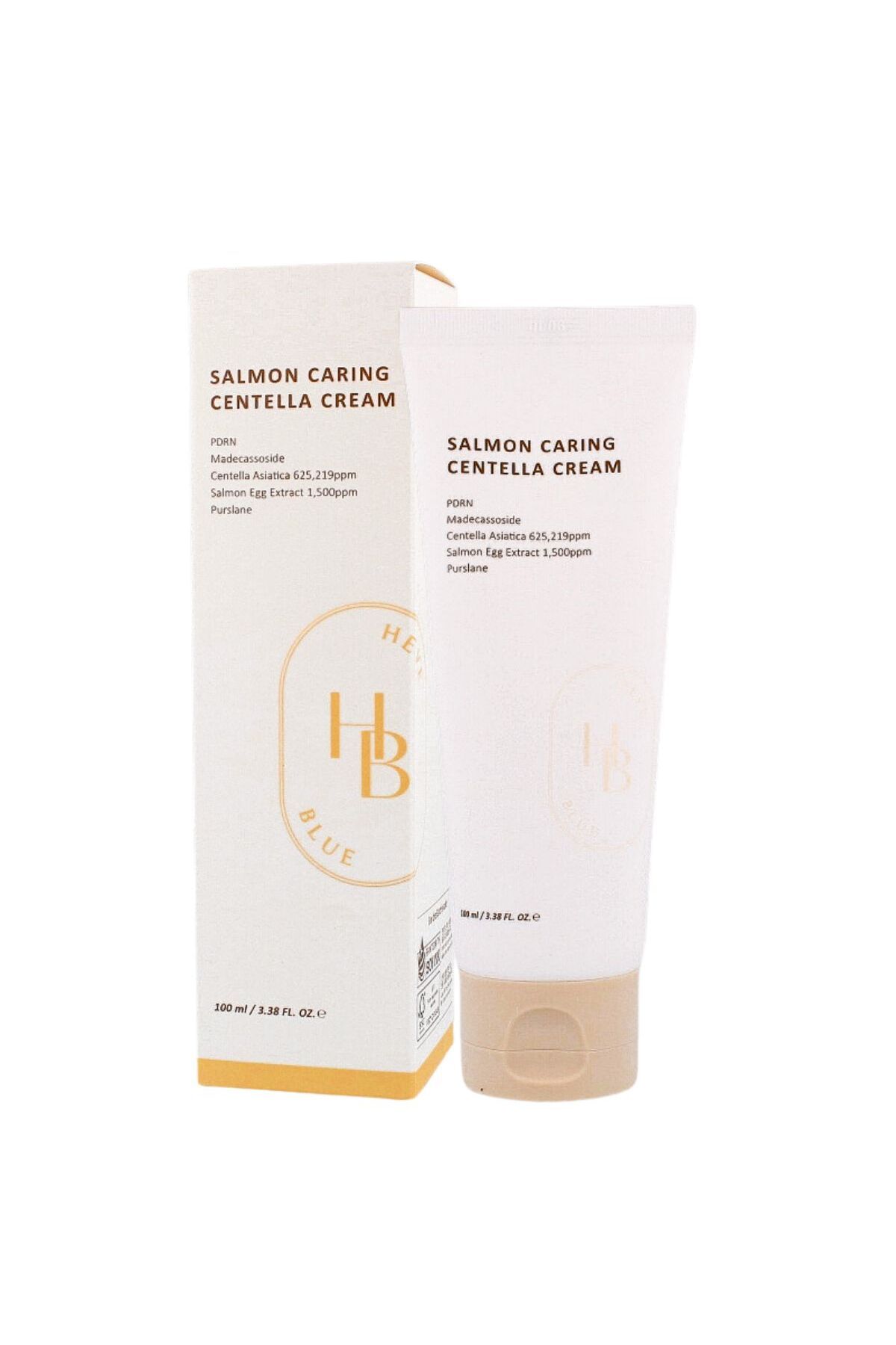Others-HEVEBLUE Salmon Caring Centella Cream 100 ml - regenerating and moisturizing face cream 1