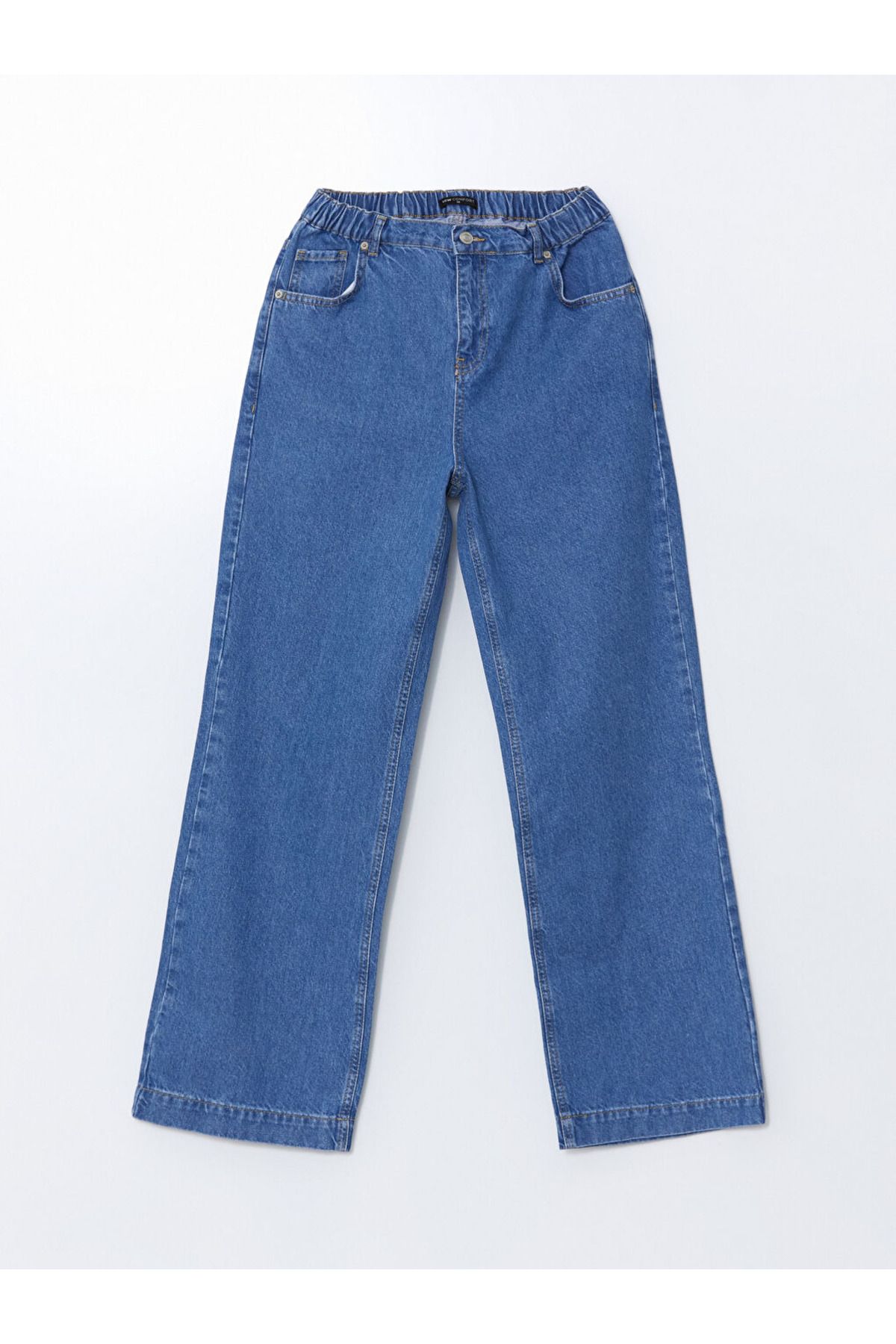 LC Waikiki LCW Comfort Beli Lastikli Wideleg Kadın Jean Pantolon