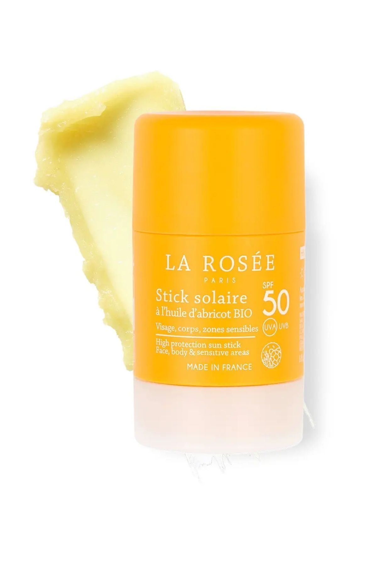 La Rosee Paris YÜKSEK KORUMALI GÜNEŞ KORUYUCU STİCK Organik Kayısı Yağı İçeren SPF 50 18 g