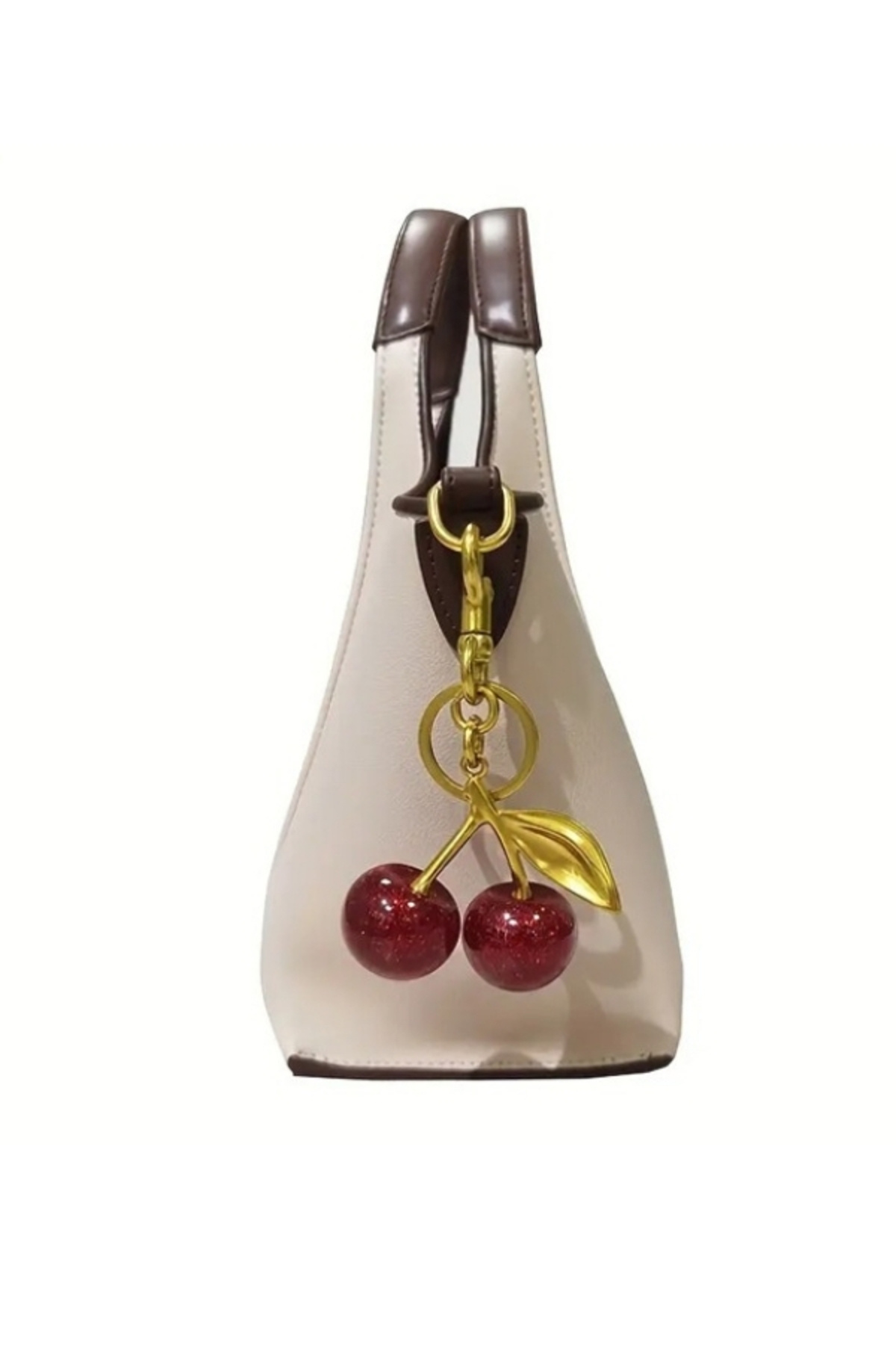 Halımax-Shimmering Cherry Fruit Bag Charm Gift Keychain Red Bag Accessory Backpack Ornament 8