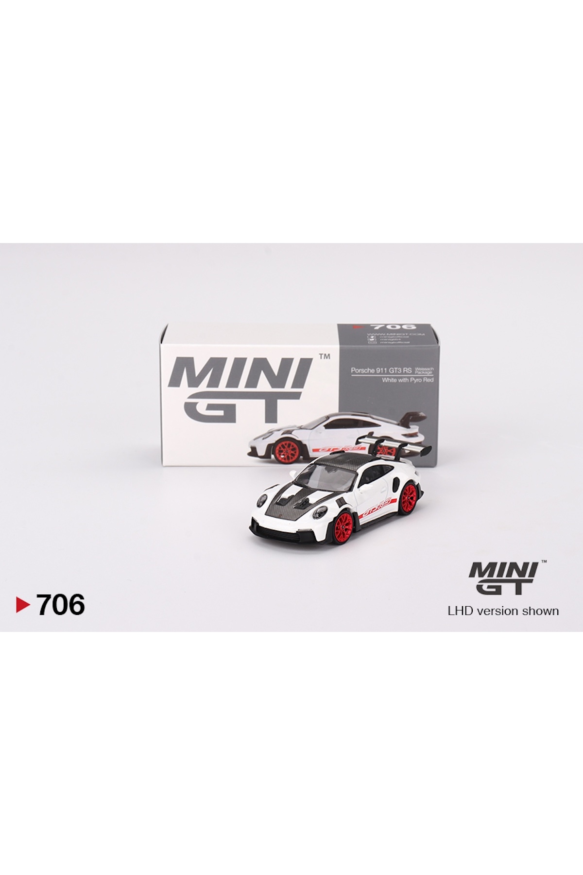 mini gt Porsche 911 (992) GT3 RS 1/64 Ölçek Mini GT Diecast Metal