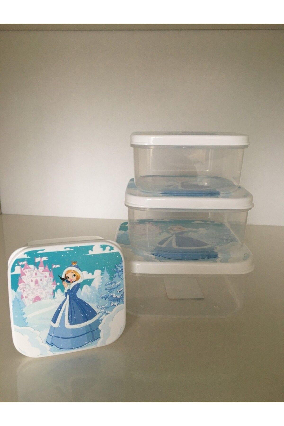 HOBBY LİFE-Hobby Life Funbox Set of 4 Storage Containers - Snow Queen 3