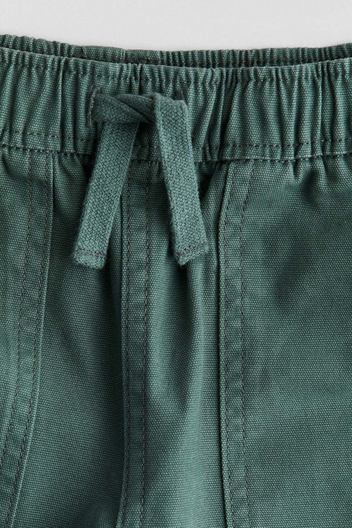 H&M-Cotton canvas joggers 2