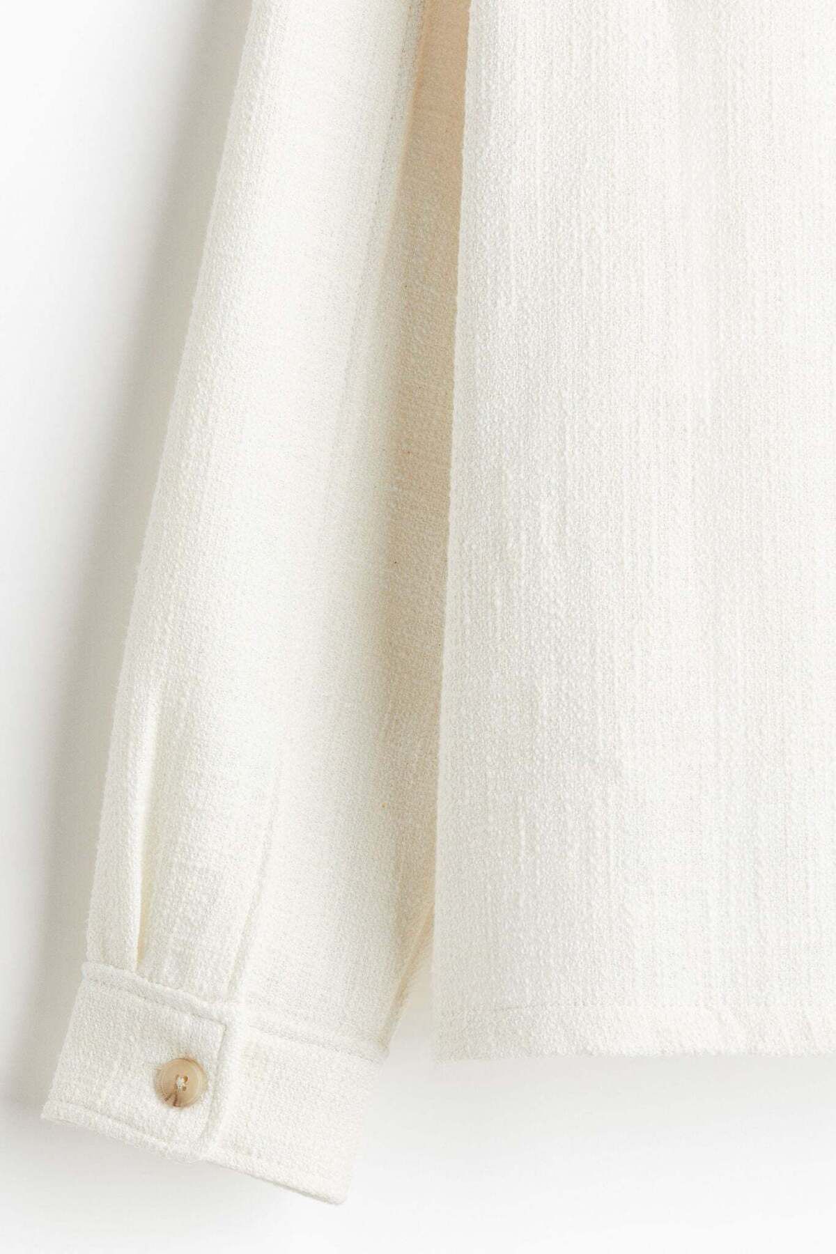 H&M-Regular Fit Textured-weave overshirt 5