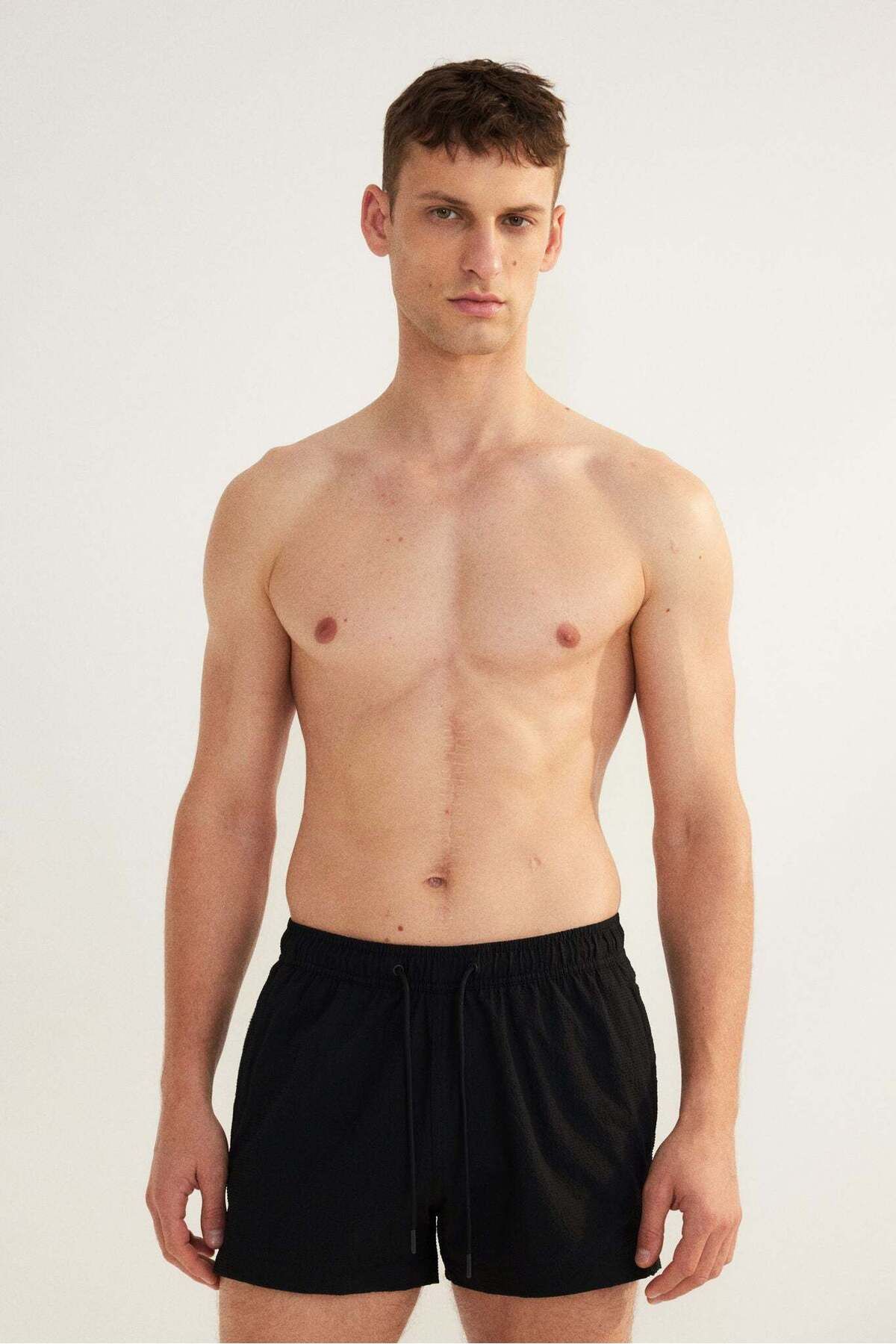 H&M-Seersucker swim shorts 1