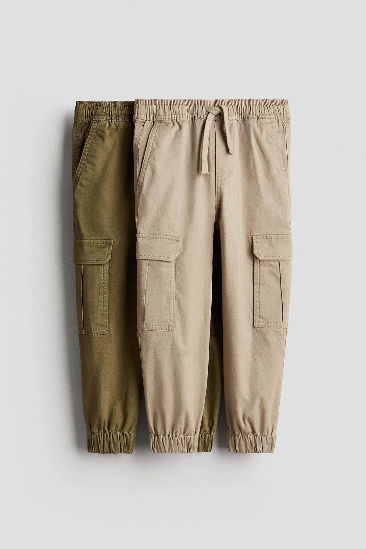 H&M-2-pack cargo joggers 1