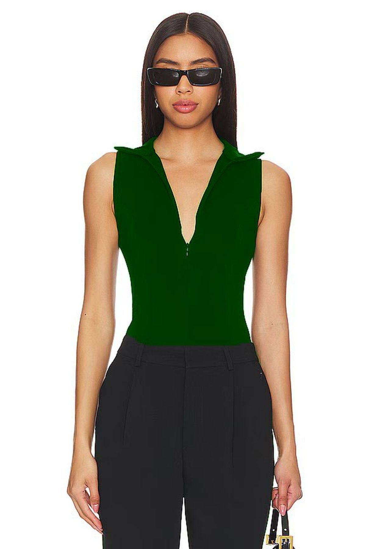heyy collection Body Cu Mânecă Zero Cu Fermoar Cu Gât Rotic Femeie - S