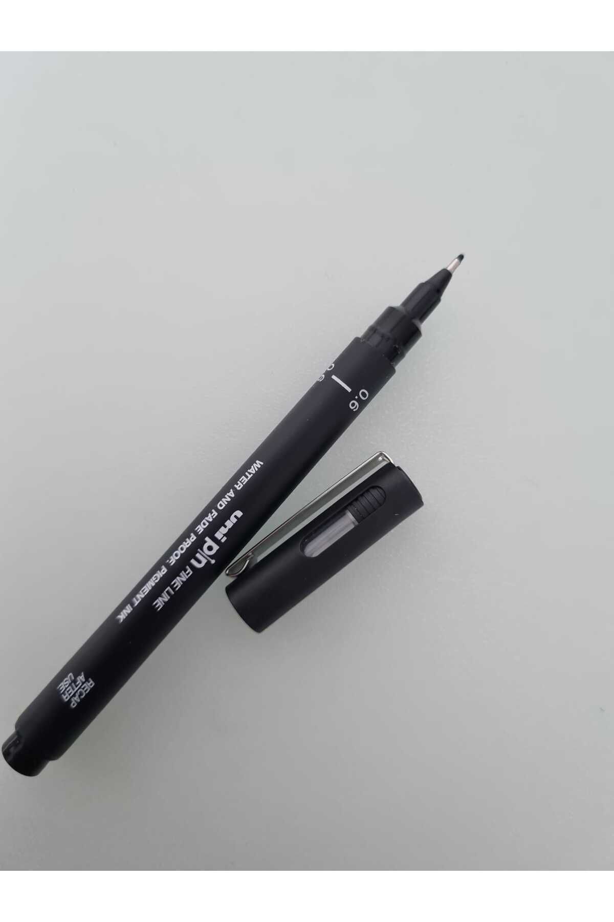 UNİ-BALL-Uni-Ball Drawing Pen Acrylic Tip Fine Line Pin 0.06mm Black (1Pcs) 1