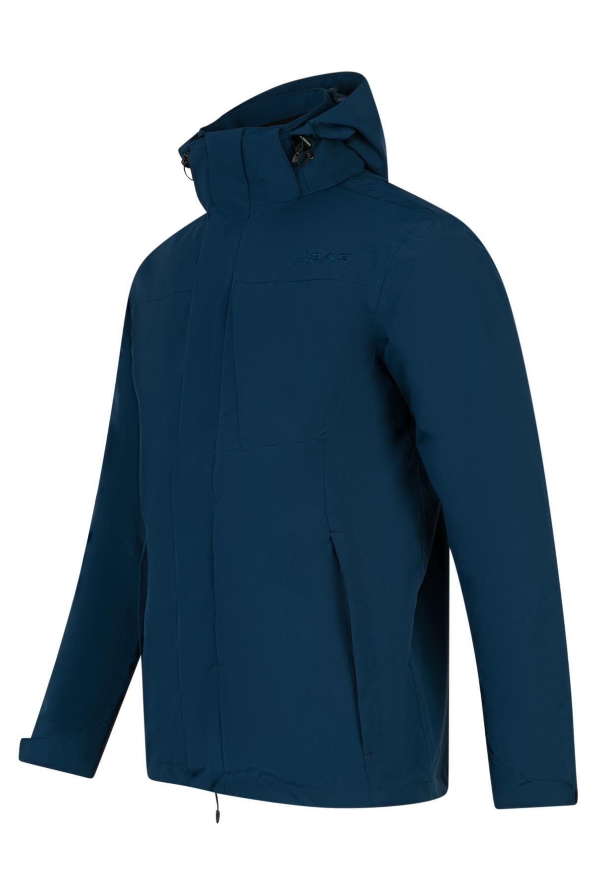 2AS-Navy Blue Milton 3 in 1 Coat 3