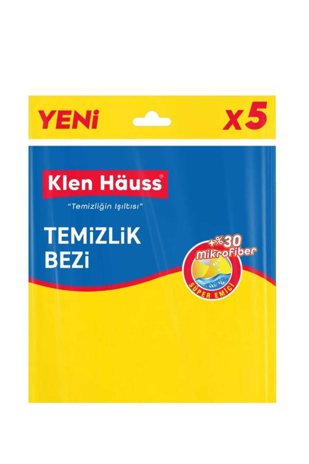 Klen Hauss %30 mikrofiber temizlik bezi 5'li set süper emici